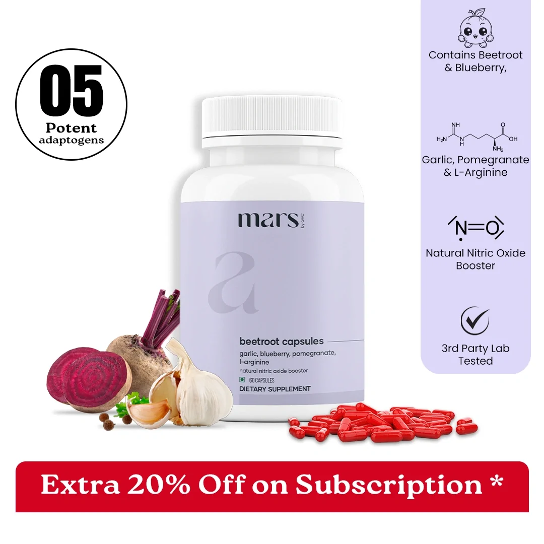Artisan Mars Natural Nitric Oxide Booster Powered by Beetroot Garlic Blueberry Pomegranate L-Arginine Sustainable