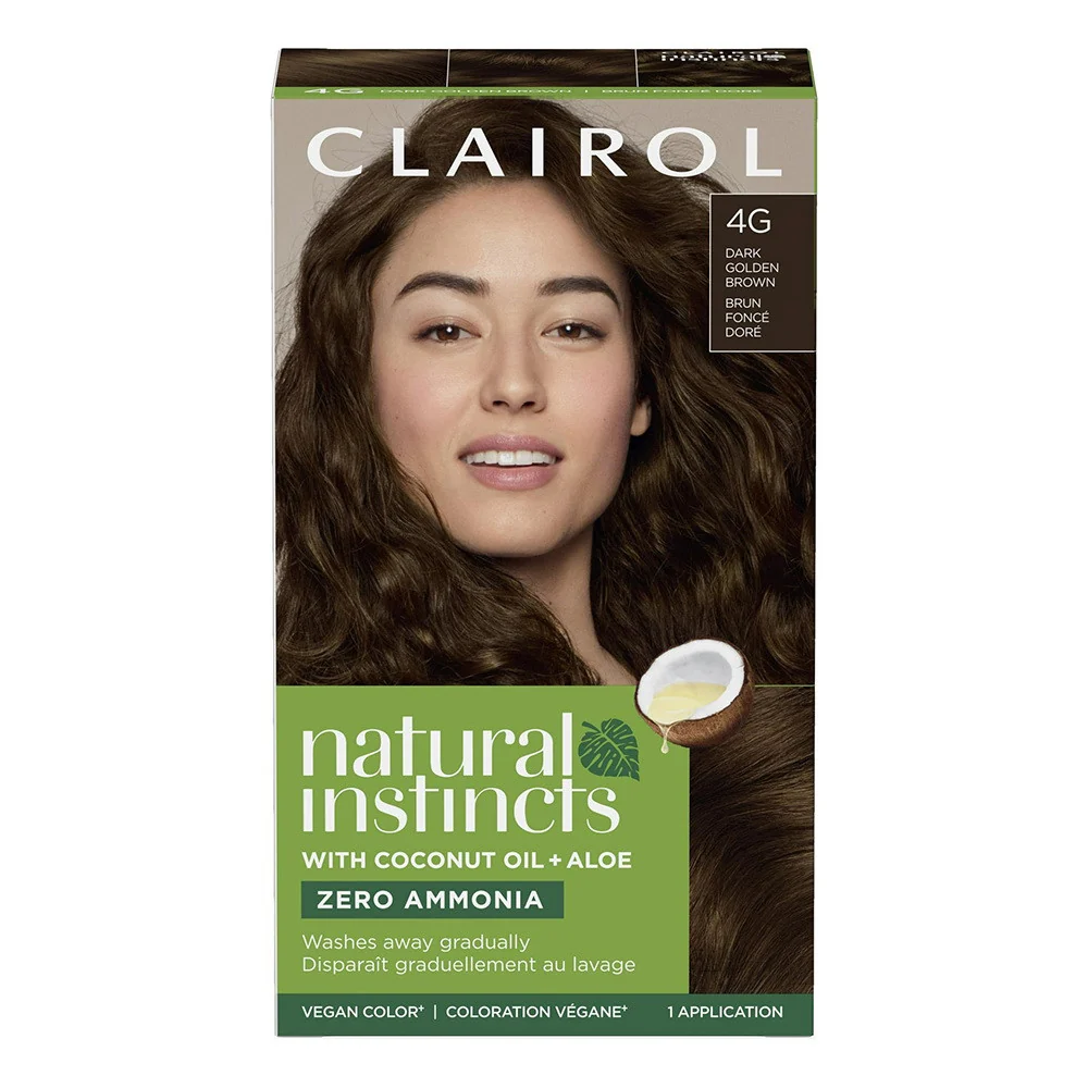 Breathable Clairol Natural Instincts Hair Color kit 30 Rosewood Dark Auburn Brown 1 Ea Original Design
