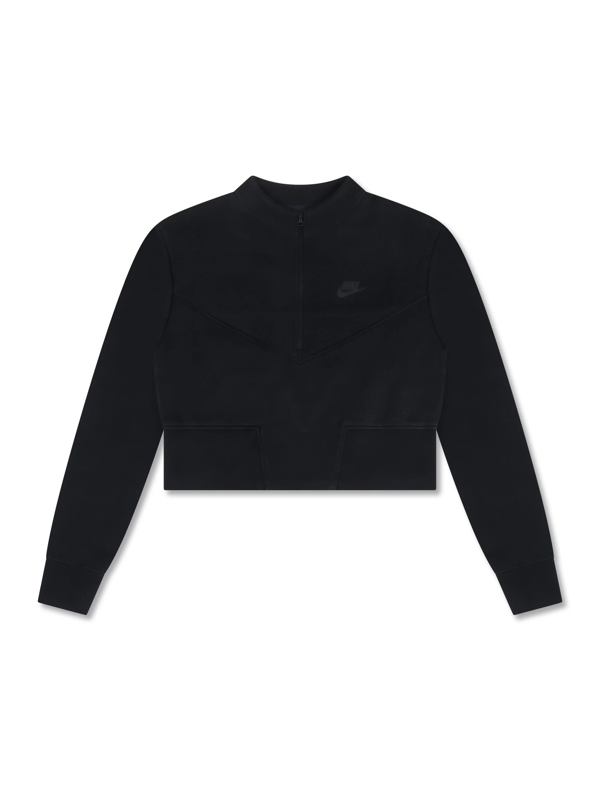 Official Nike Womens Sportswear Tech Cropped Top - Black Expertly Made