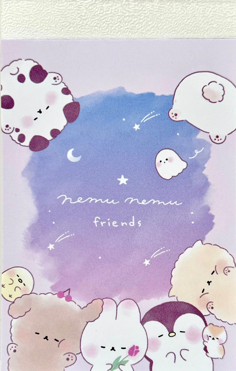 Relaxed Mini Notepad Nemu Animal Friends Top-Quality