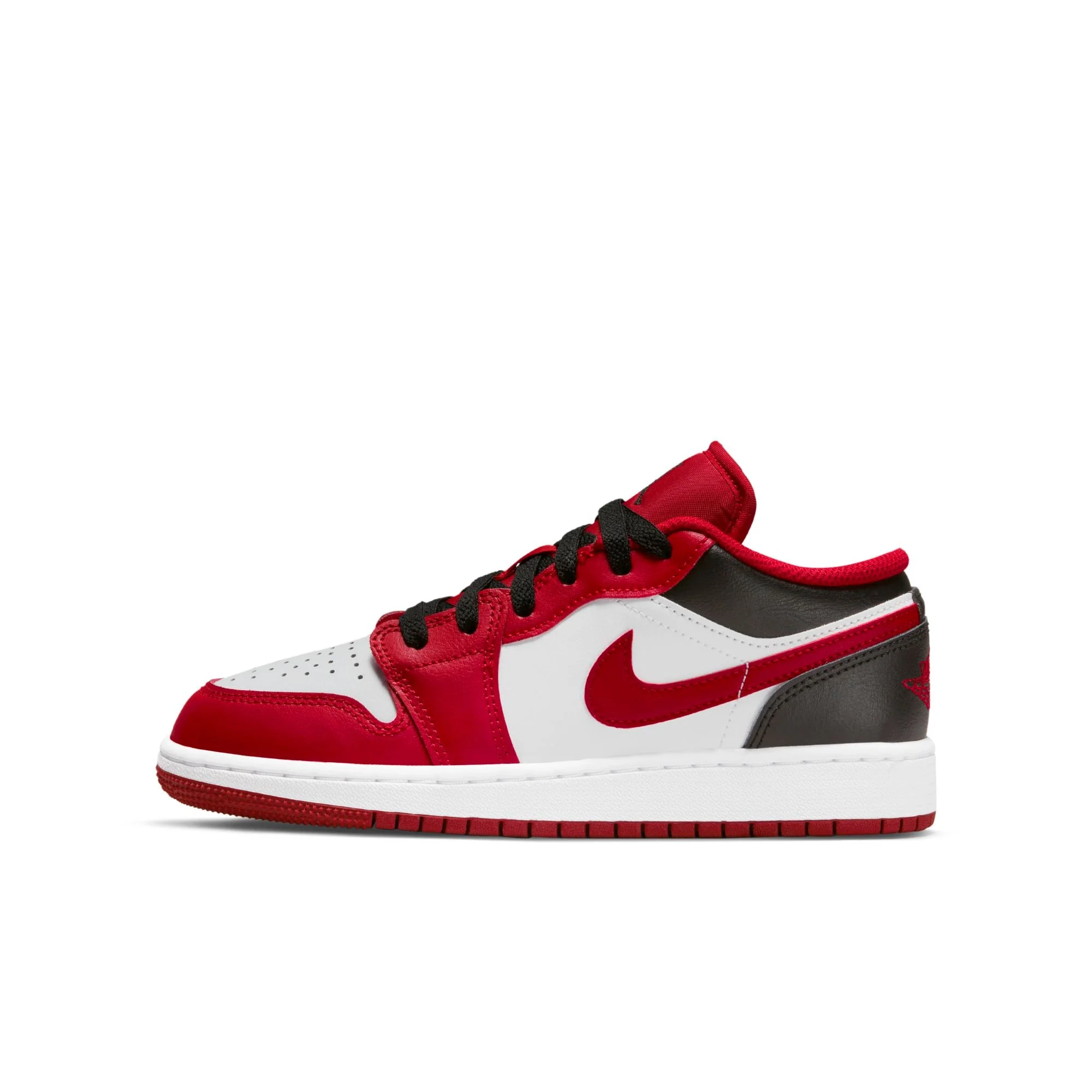 Next-Generation Air Jordan Grade School Retro 1 Low 'Bulls' Gs Sneakers Premium Material