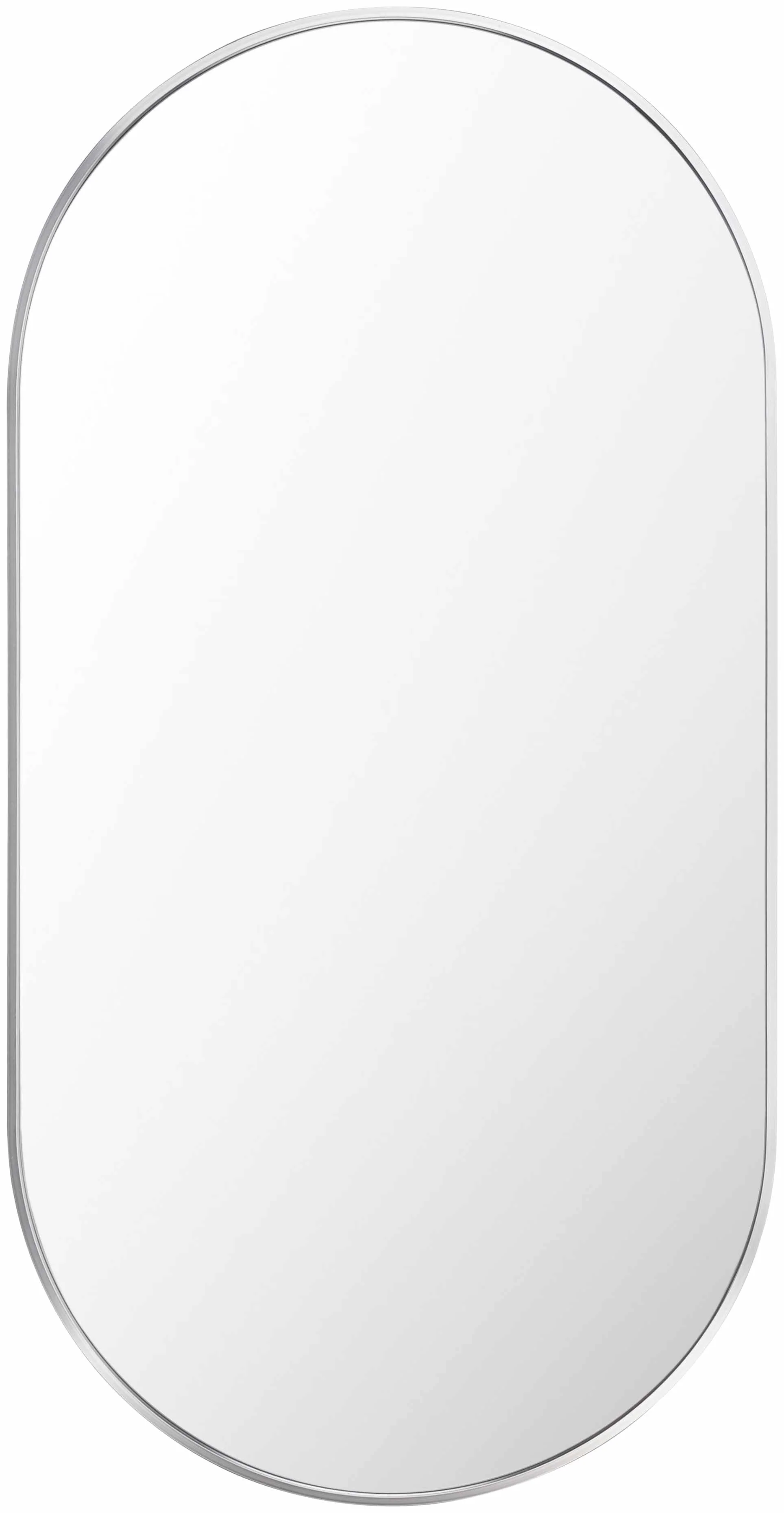 Elite Hagenburg Silver Iron Frame Mirror Minimalist