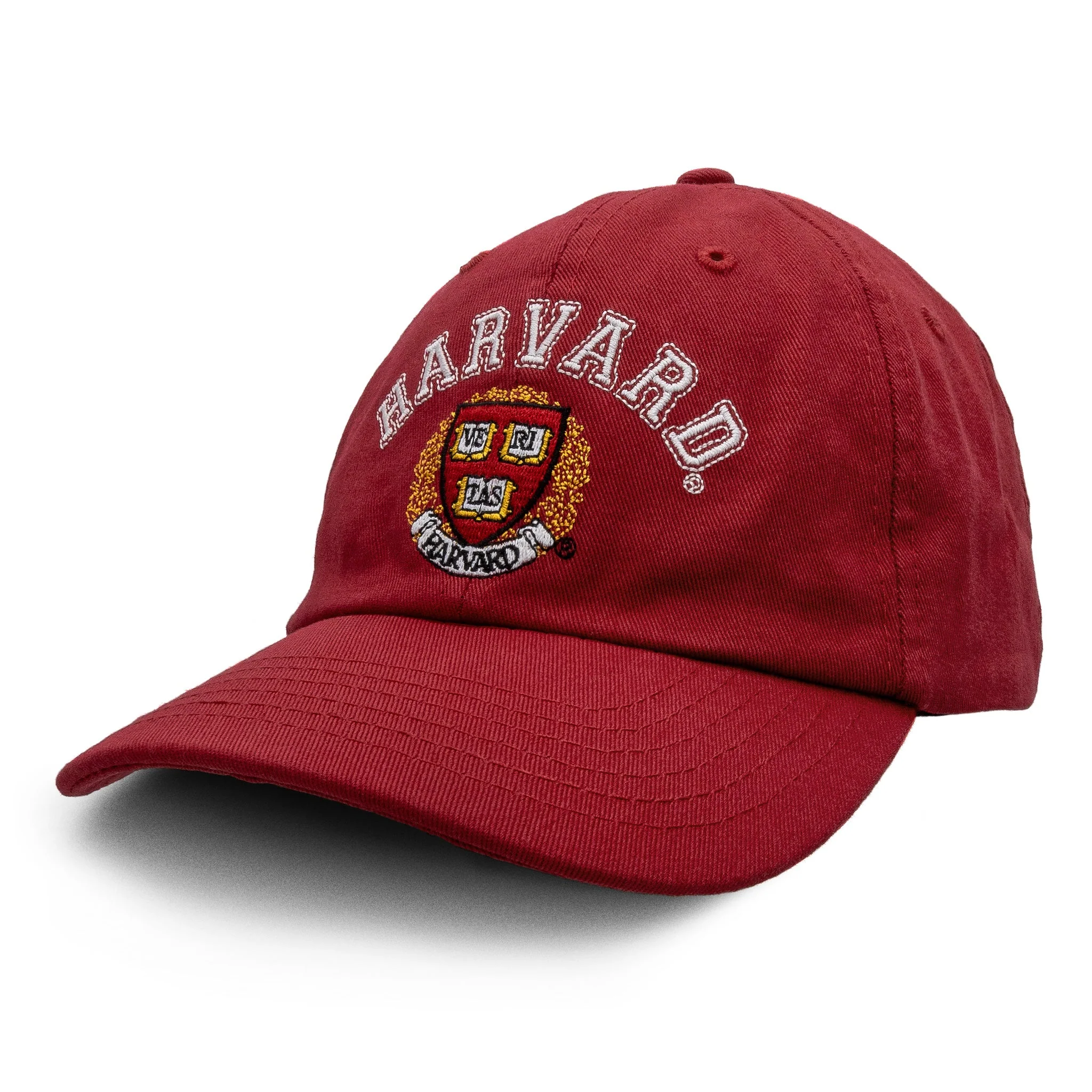 Lightweight Harvard University Veritas Baseball Hat - Red Fine Crafted