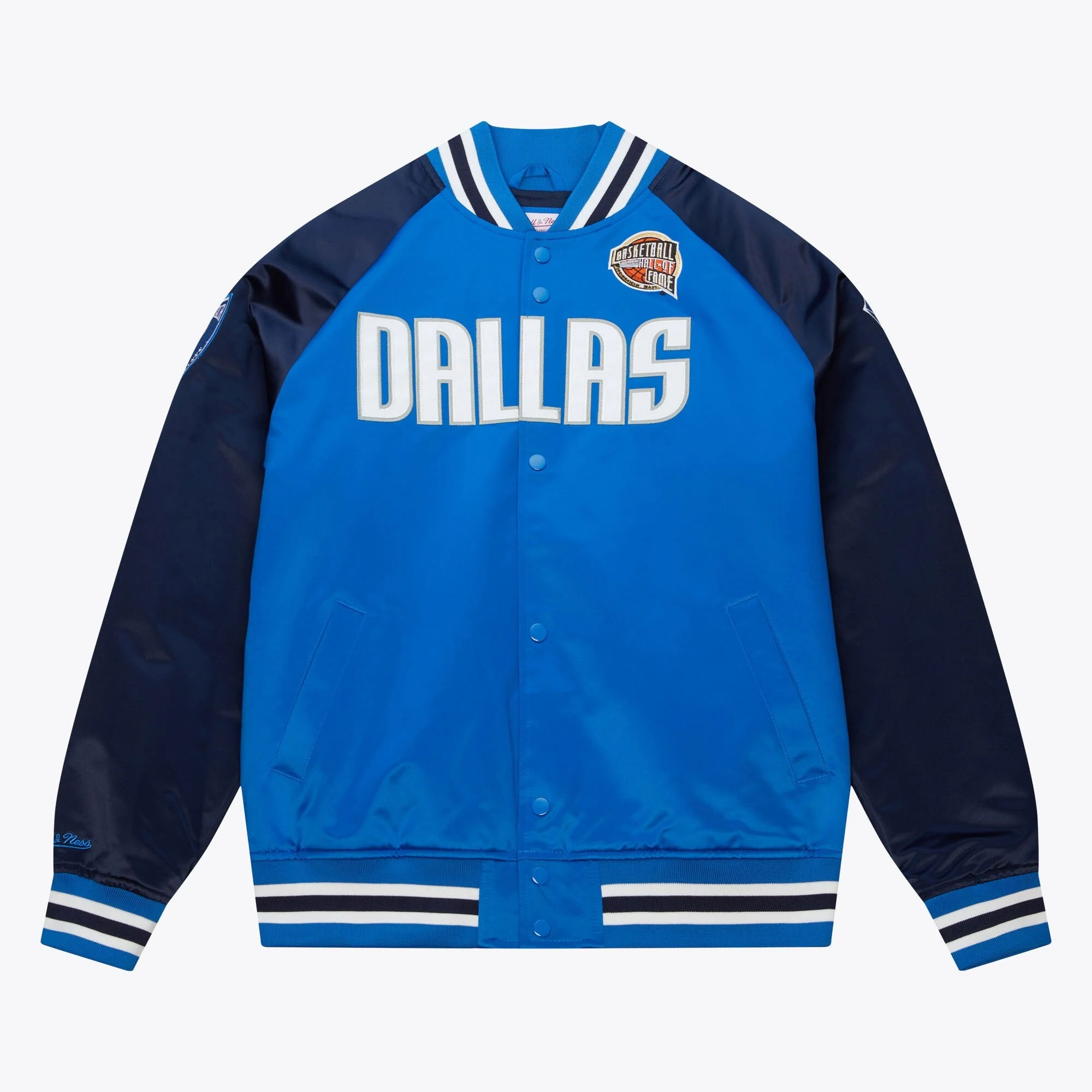 Original Design Mitchell Ness Men's Hof N N Satin Jacket Mavericks Dirk Nowitzki Jackets Stylish