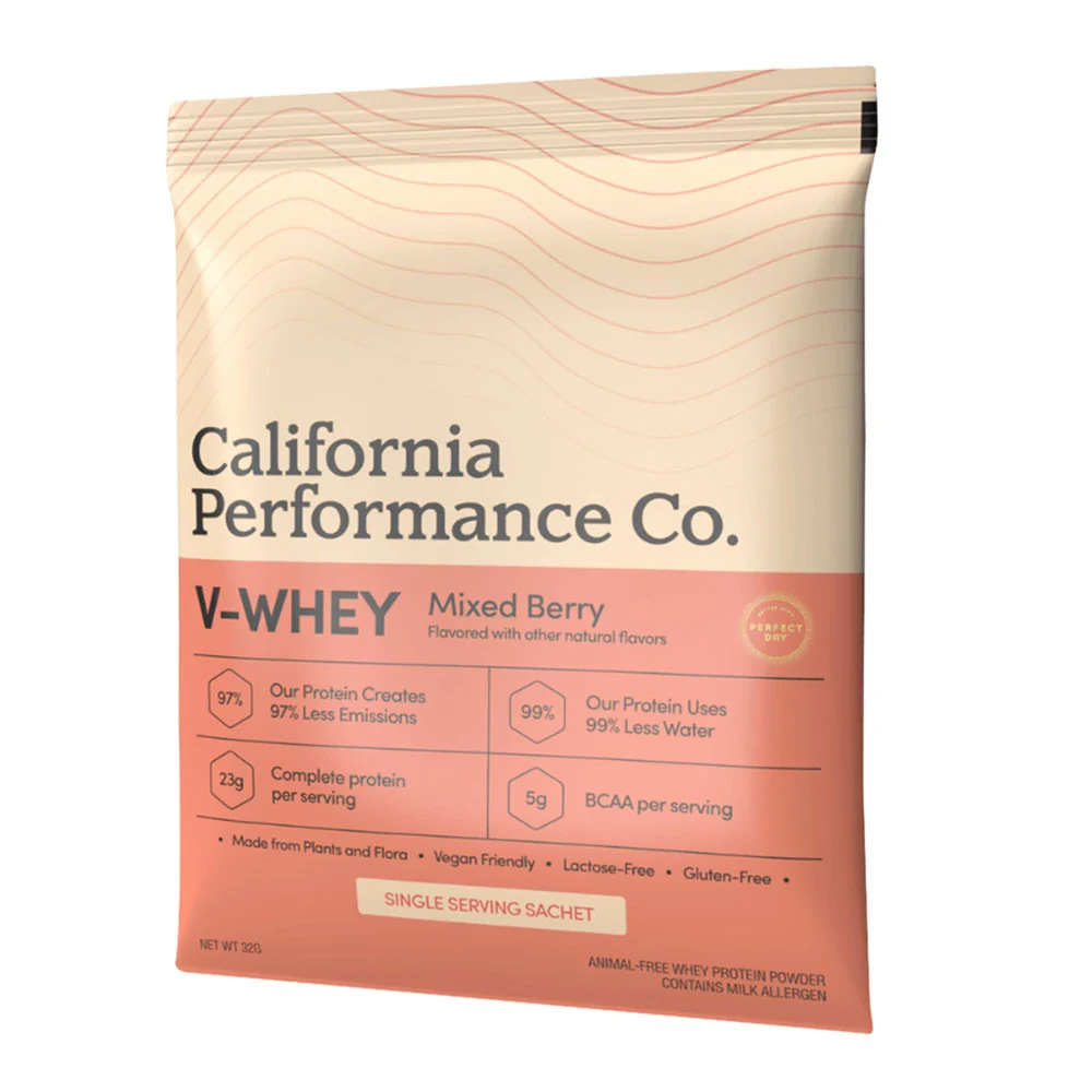 High-Performance California Performance Co V Whey Animal Protein Powder Mixed Berry 16.6 Oz Smart