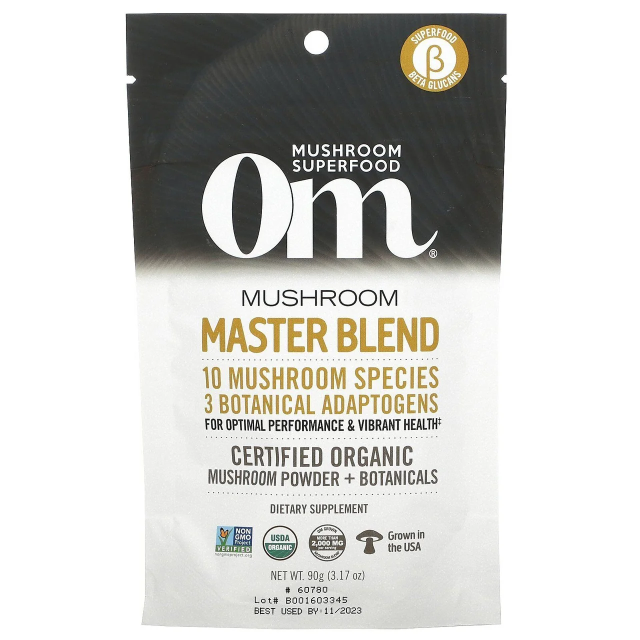 User-Friendly Om Organic Mushroom Master Blend Supplement Powder 3.17 Oz Innovative