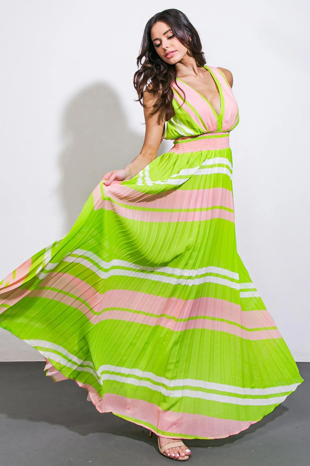 Verified A Quick Trip Woven Maxi Dress Organic