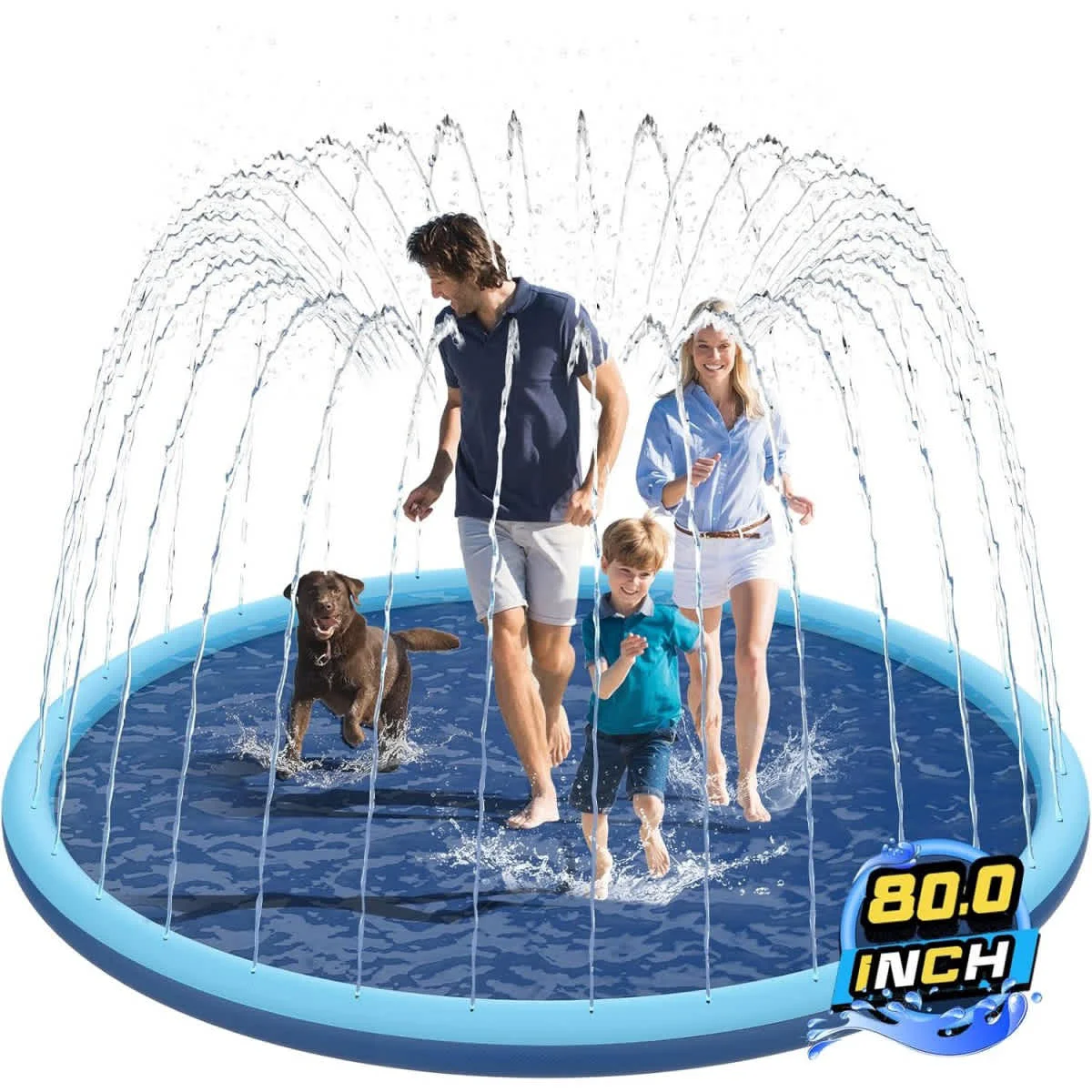 Long-Lasting Inflatable Sprinkler Pool for Kids Reusable