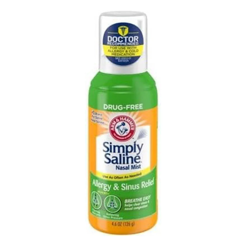 Modern Simply Saline Nasal Mist for Allergy and Sinus Relief 4.6Oz 126g Casual