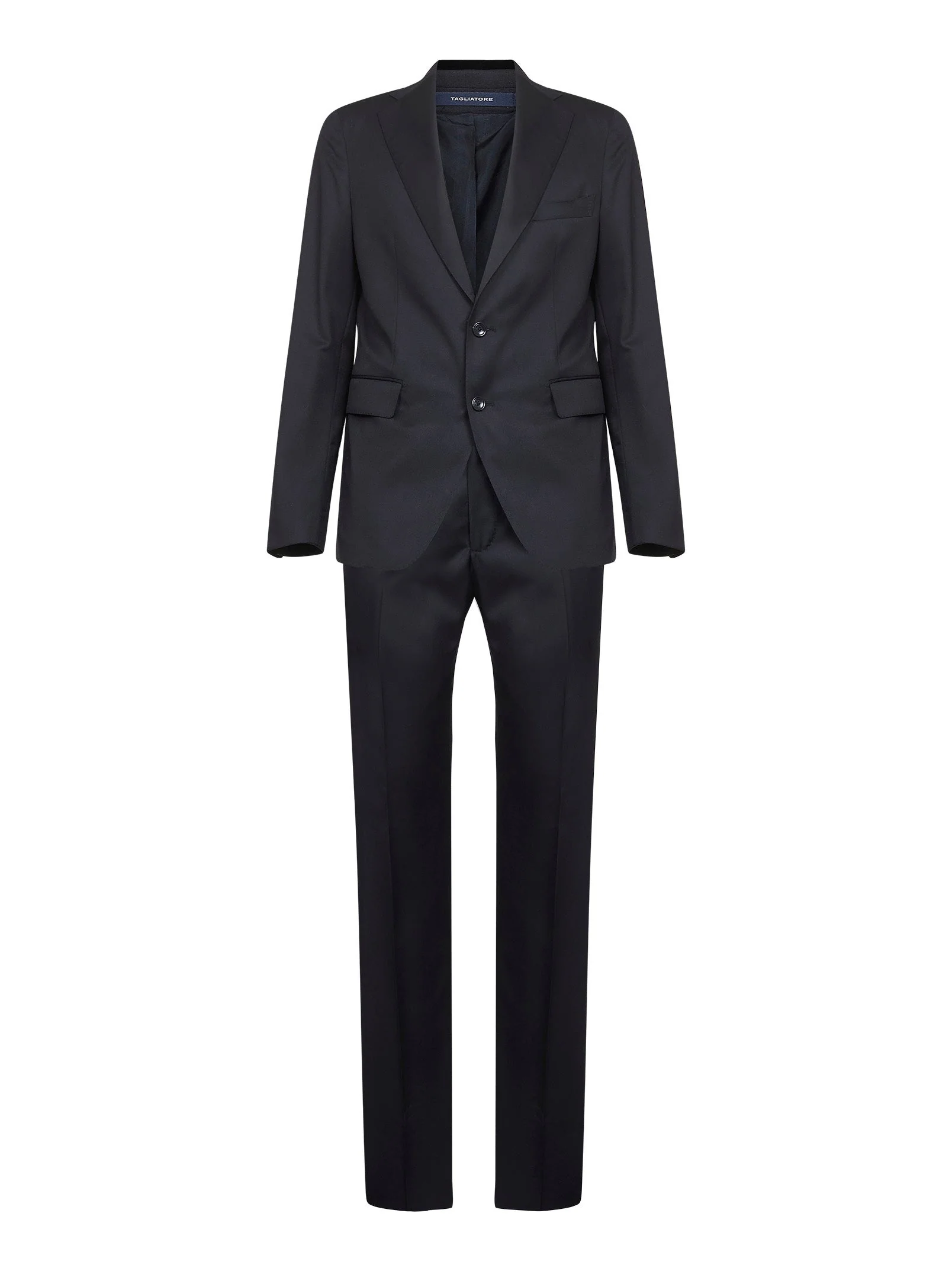 Carefully Designed Blue Virgin Wool Single-Breasted Suit Powerful