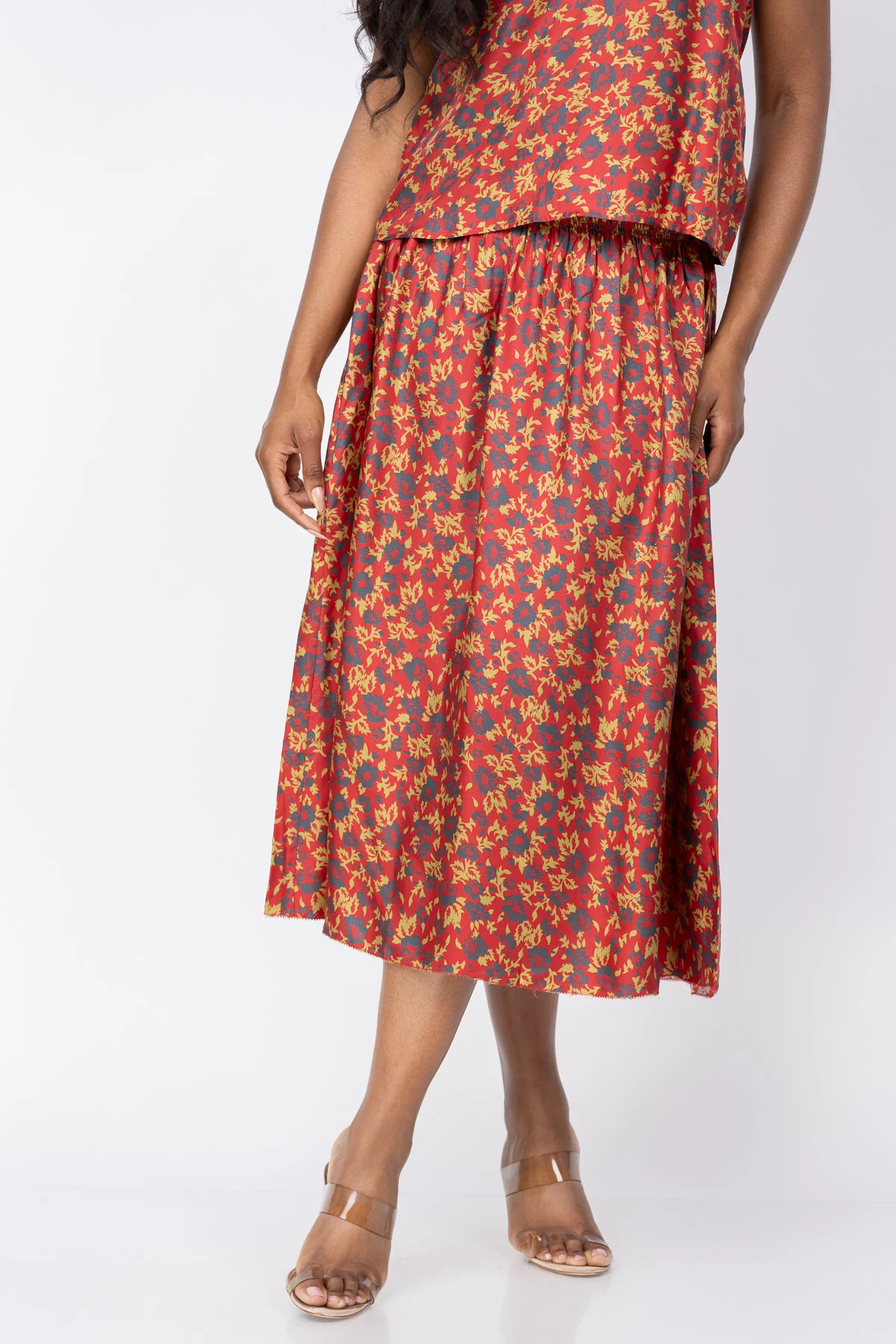 Verified The Great. The Canary Skirt in Guilded Poppy Effective