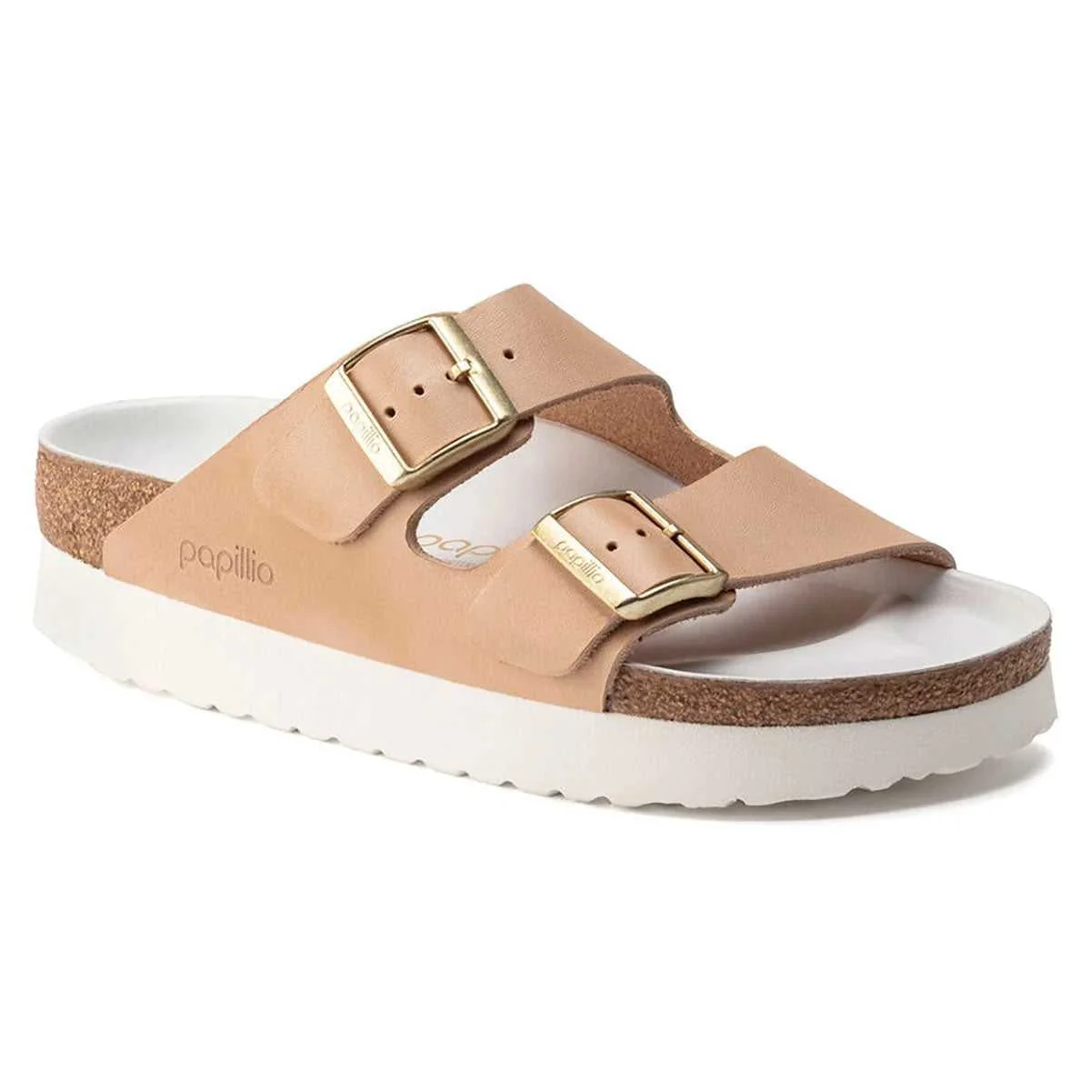Casual Birkenstock Unisex Arizona Platform Nubuck Leather Dove Grey Stylish