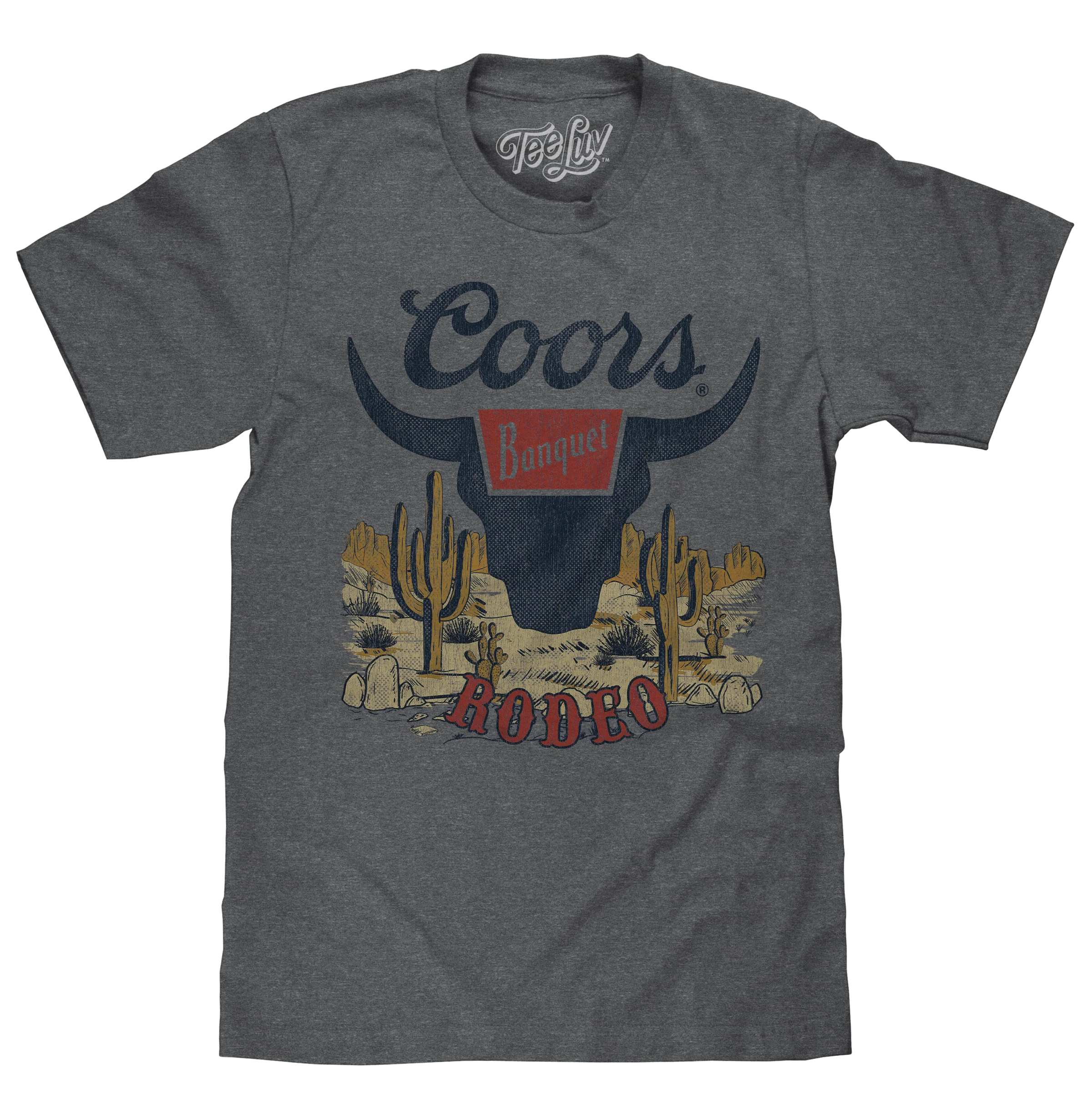Smooth Coors Banquet Rodeo Desert T-Shirt - Graphite Heather Environmentally Friendly
