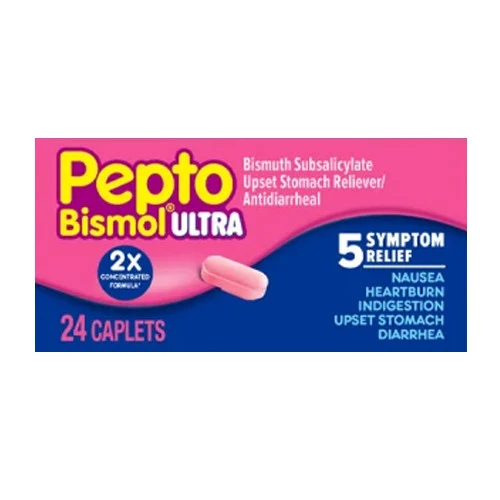 Functional Ultra 5 Symptom Relief Caplets by Pepto Bismol 24 Ea Clean