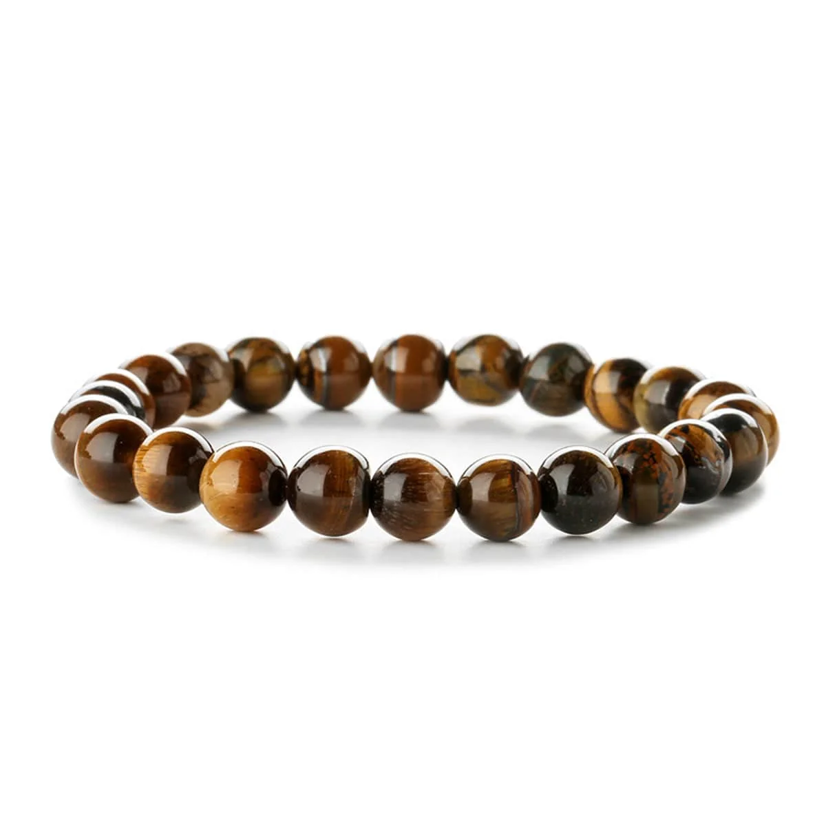 Secure Yellow Quartz Beaded Stretch Bracelet Versatile