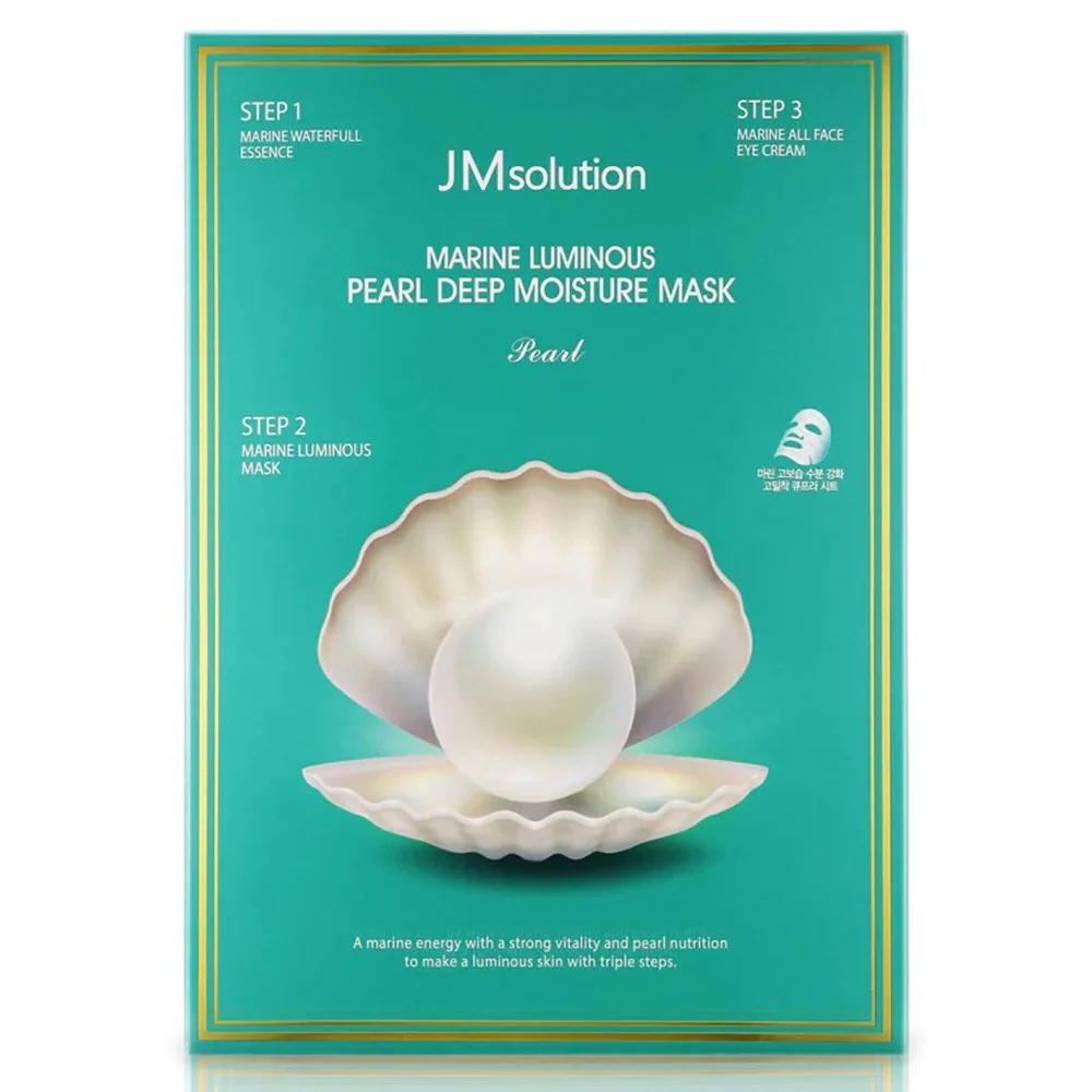 Healthy Jm Solution Marine Luminous Pearl Deep Moisture Face Mask Sheets 10Ea Soft