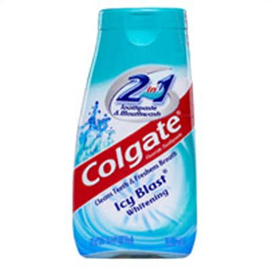 Lightweight Colgate 2-In-1 Toothpaste And Mouthwash Whitening Icy Blast - 4.6 Oz Superior