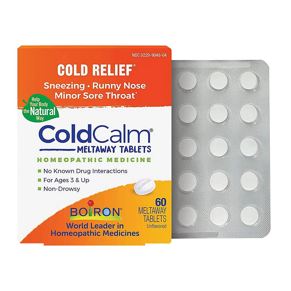 Original Design Boiron Coldcalm Cold Relief Homeopathic Tablets 60 Ea Crafted