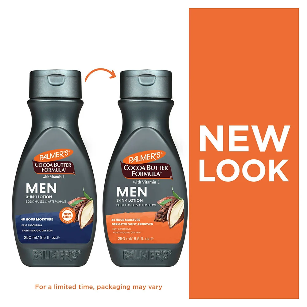 World-Class Palmers Cocoa Butter Mens Body And Face Lotion 8.5 Oz Smooth