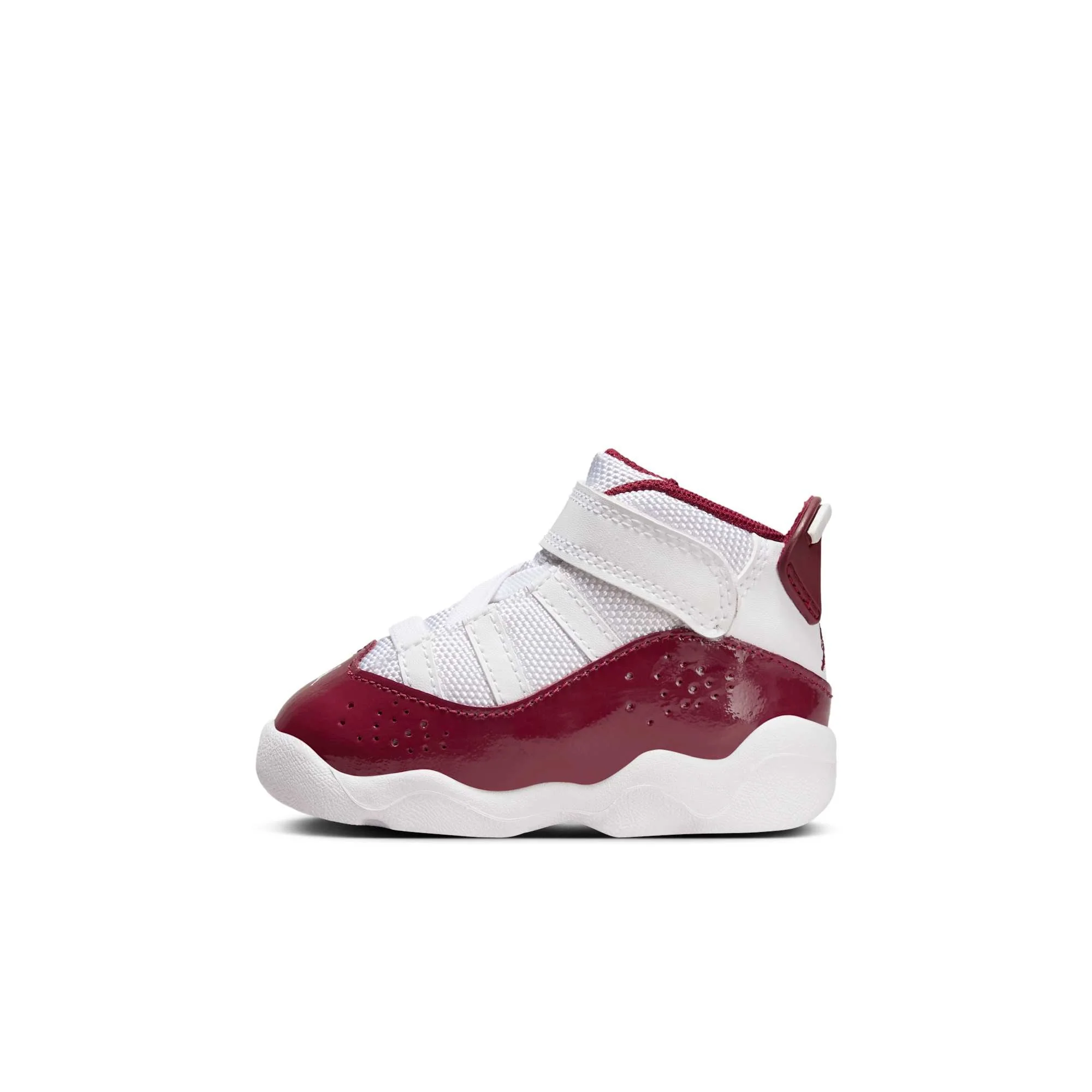 Quality Air Jordan Toddlers 6 Rings 'White Team Red Td' Sneakers Elegant