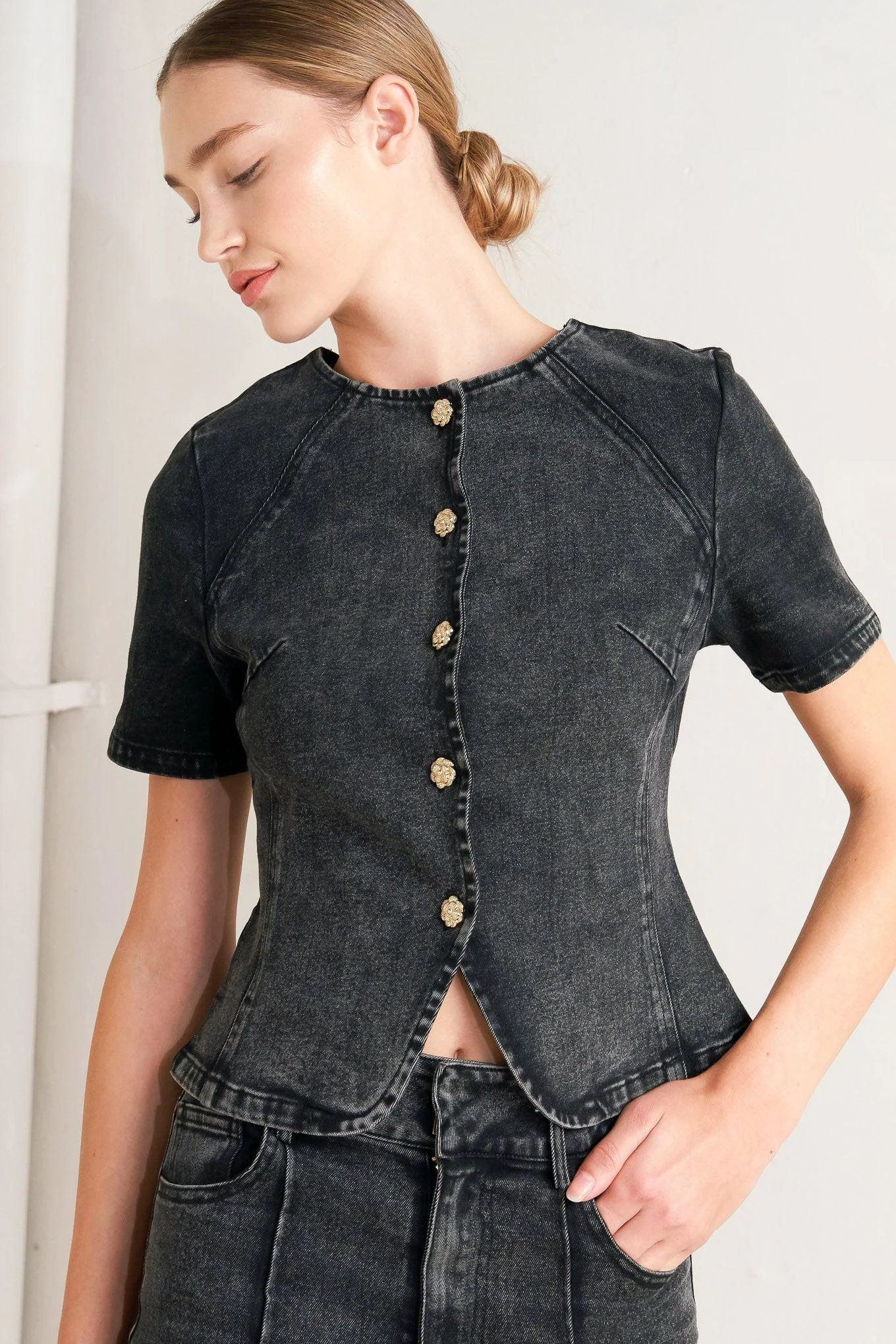 Selected Elegant Everyday Look Denim Jacket Contemporary
