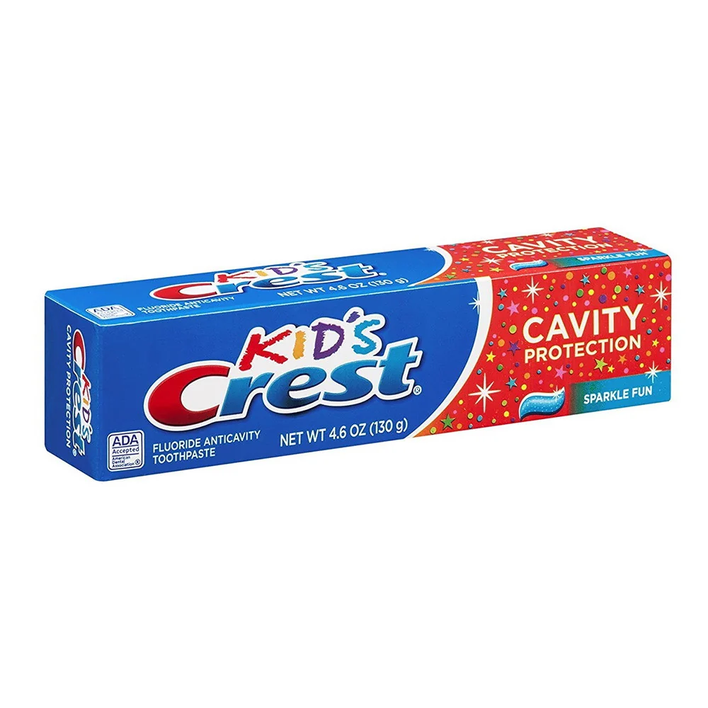Lightweight Crest Kid's Fluoride Anticavity Toothpaste Sparkle Fun Flavor 4.6 Oz World-Class