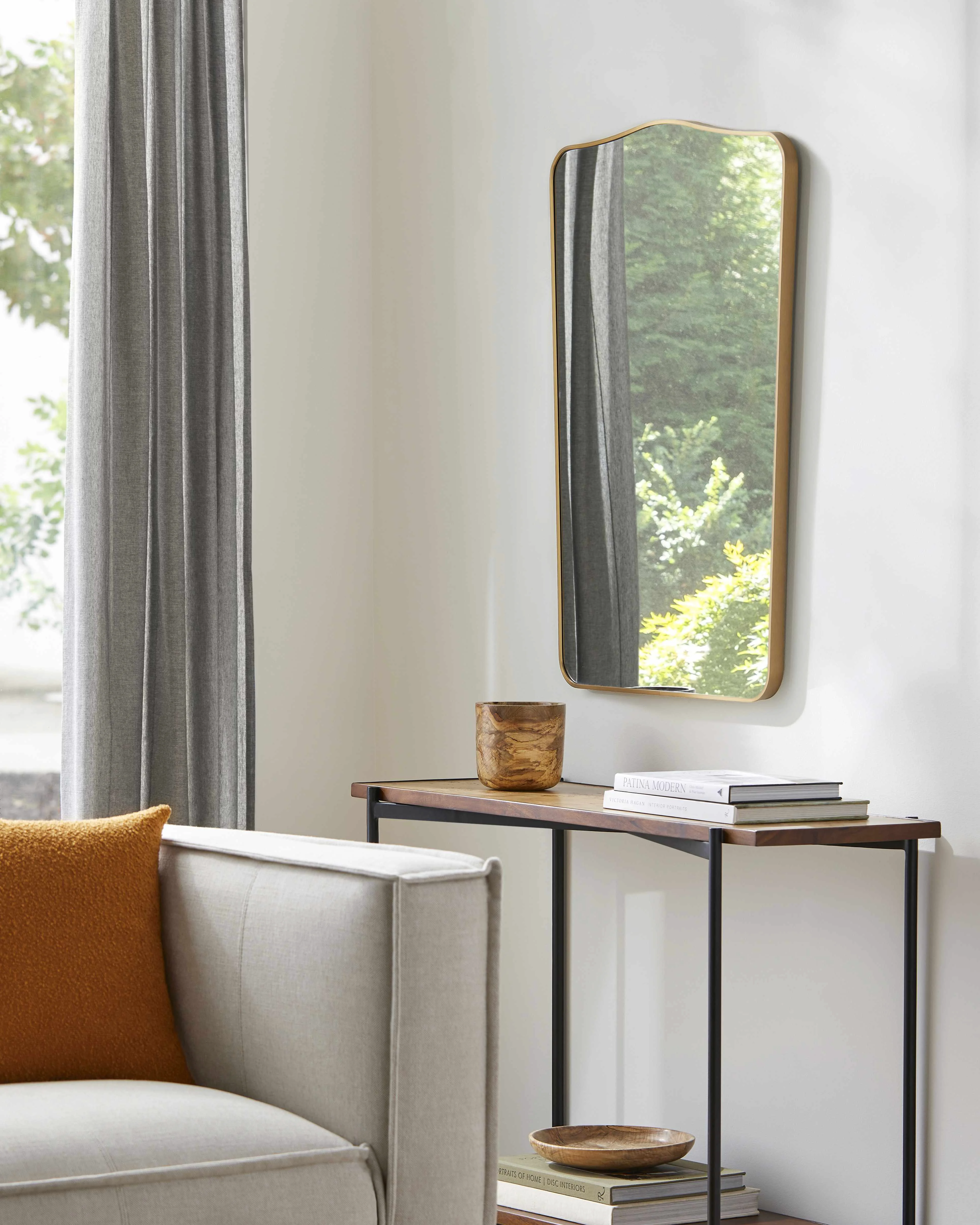 Consistent Vallentuna Metallic Copper Mirror Durable