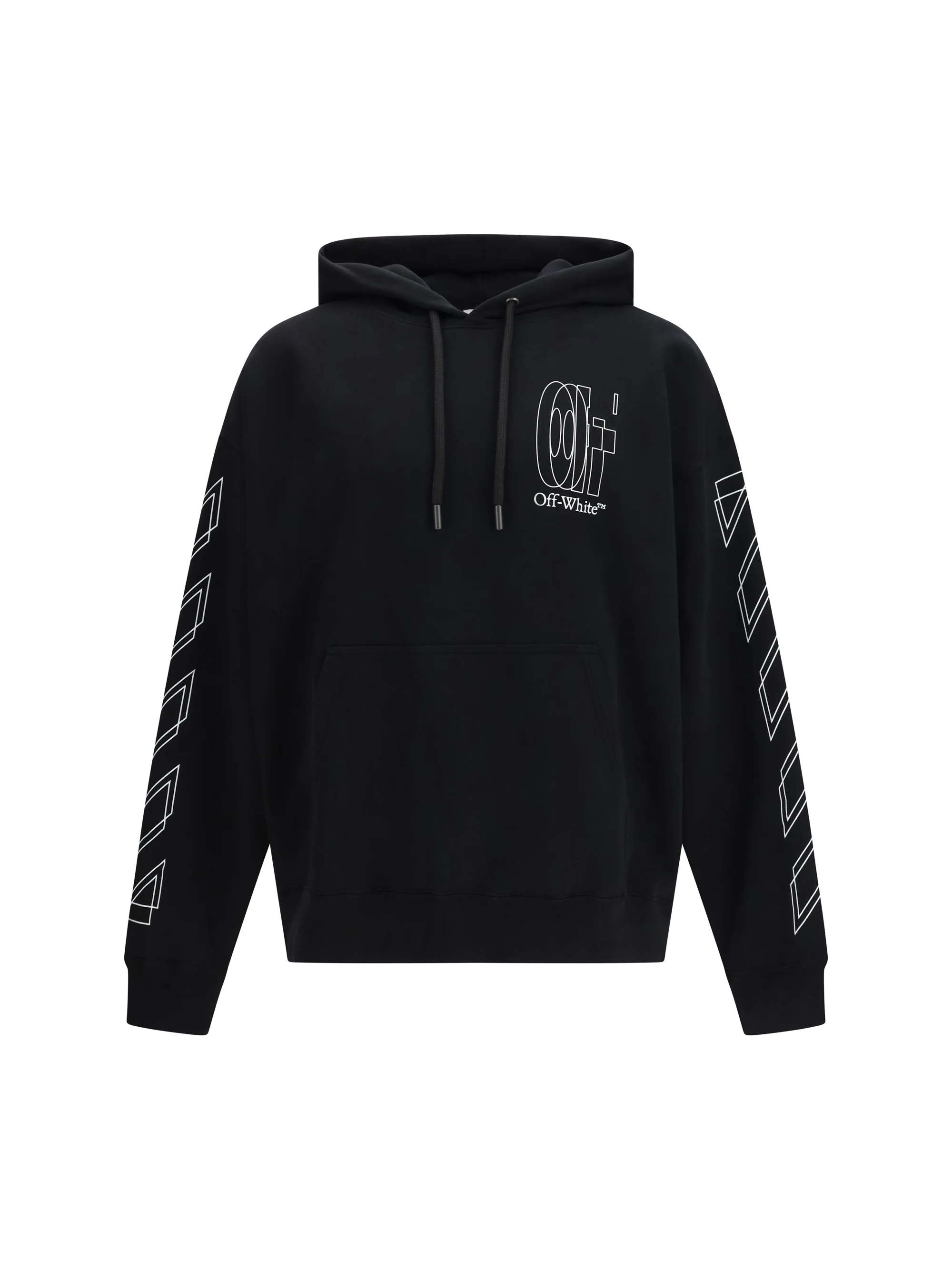 Selected Hoodie Big Double Arrow Black High-Grade