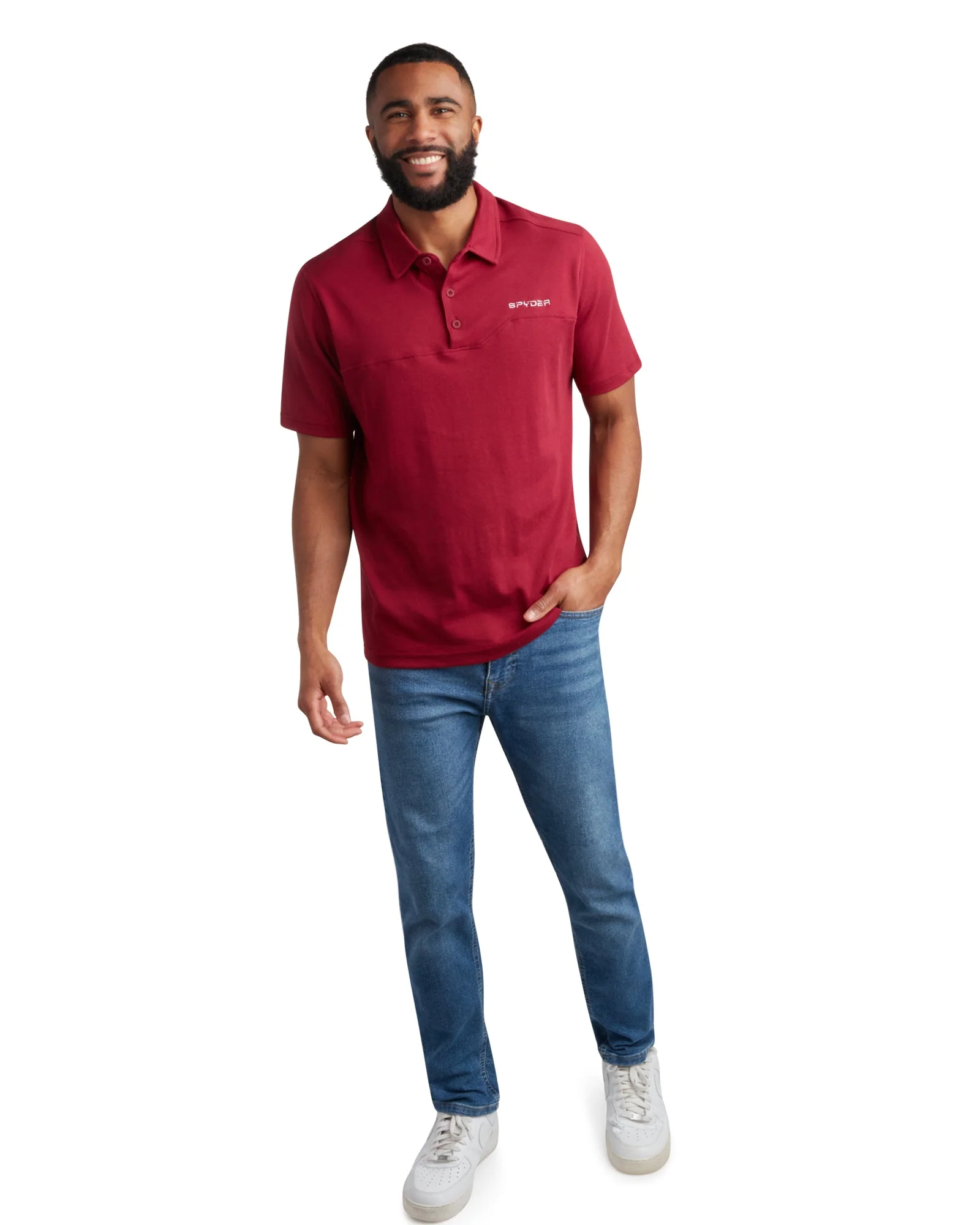 Sustainable Spyder Men's Short Sleeve Interlock - Redwood Smart