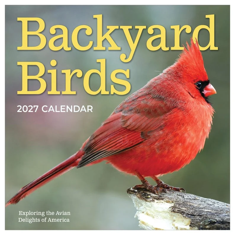Enhanced 2027 Backyard Birds Wall Calendar Recyclable