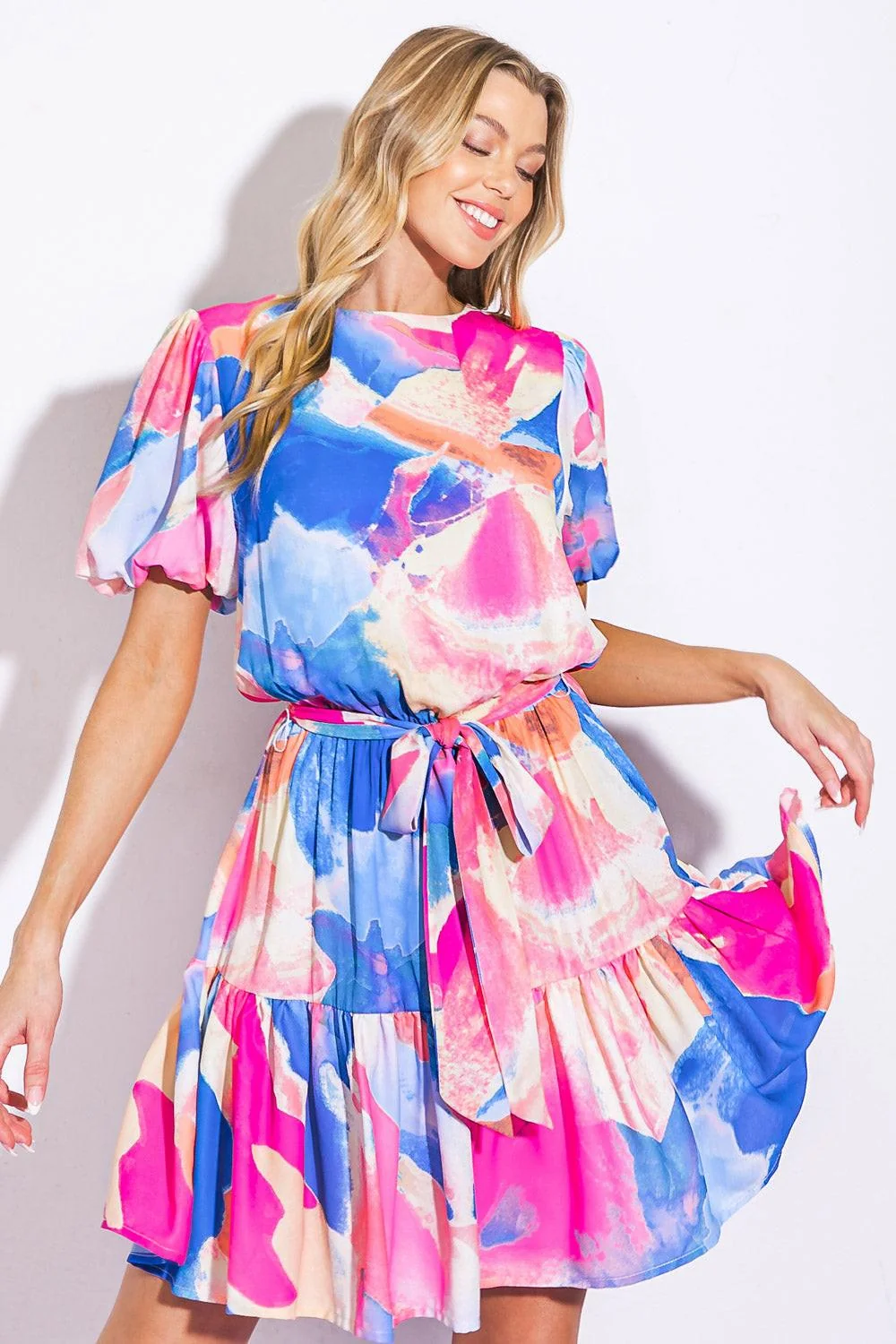 Lightweight Bayside Brunch Woven Mini Dress Prestigious