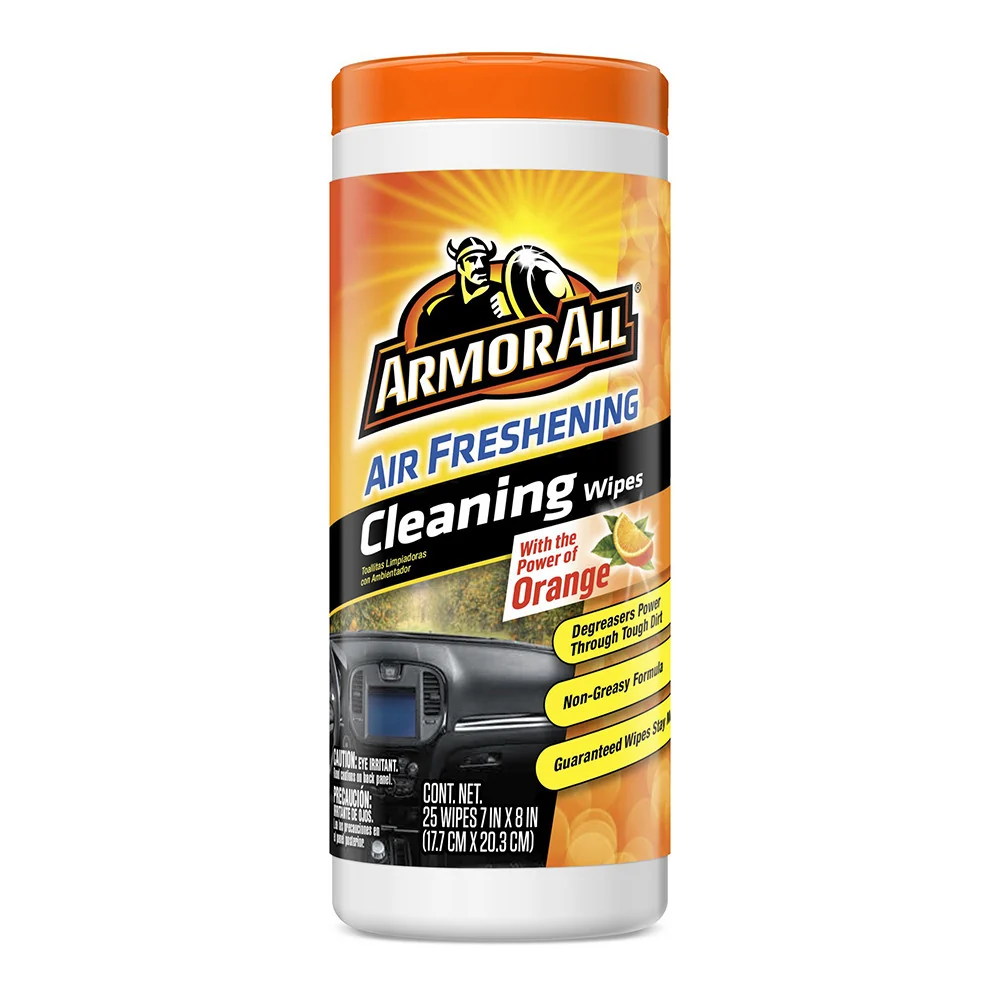 Reliable Armor All Air Freshening with Power of Orange Cleaning Wipes 25 Ea High-Performance