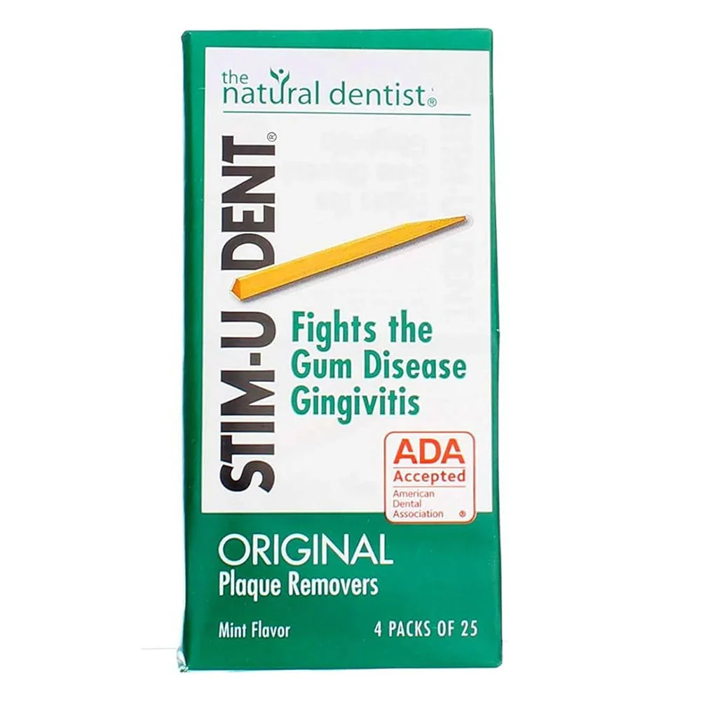 Breathable Stim-U-Dent Plaque Removers Mint Flavor 100 Ea Genuine