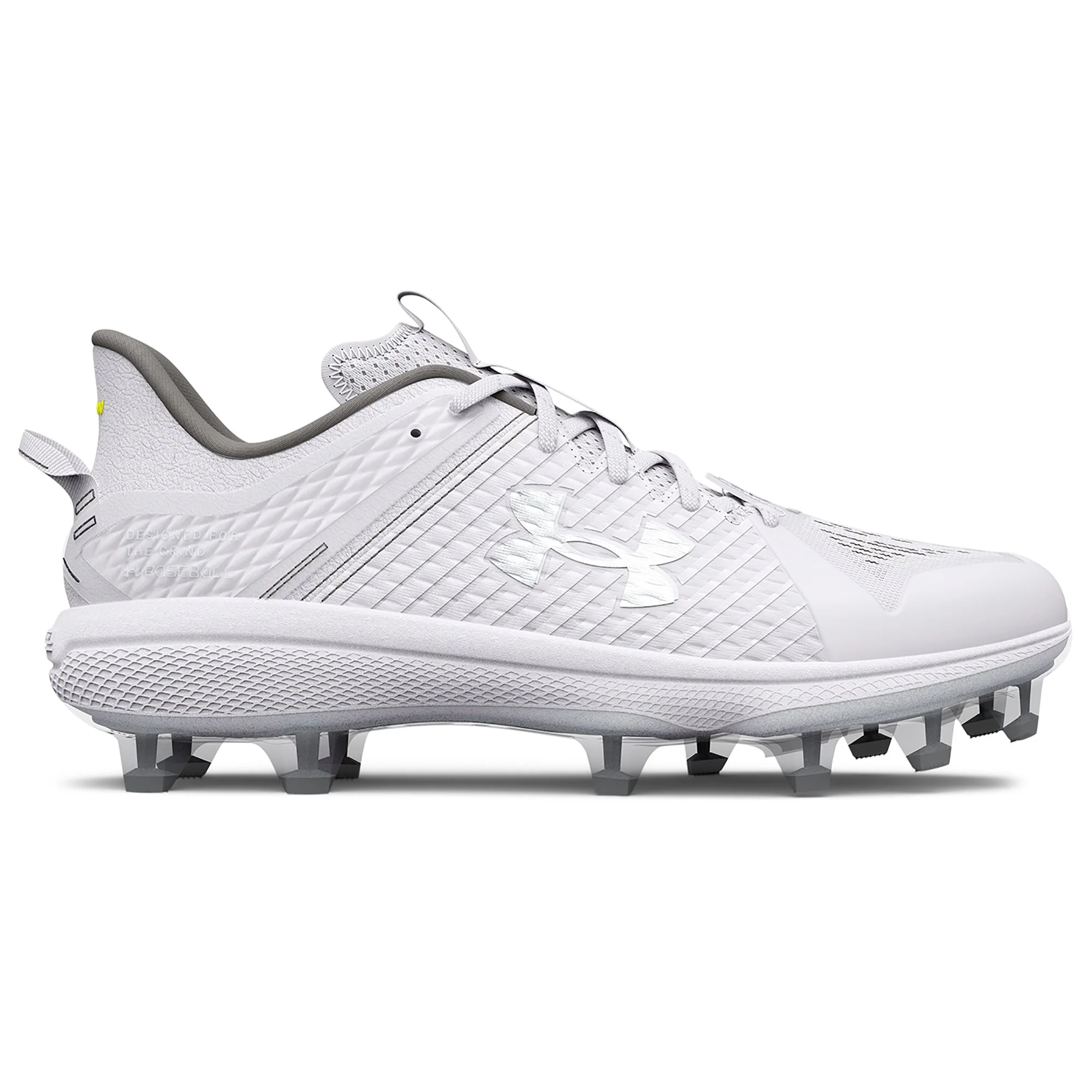 Authentic Under Armour Mens Yard Low MT TPU - White White Metallic Silver Smart