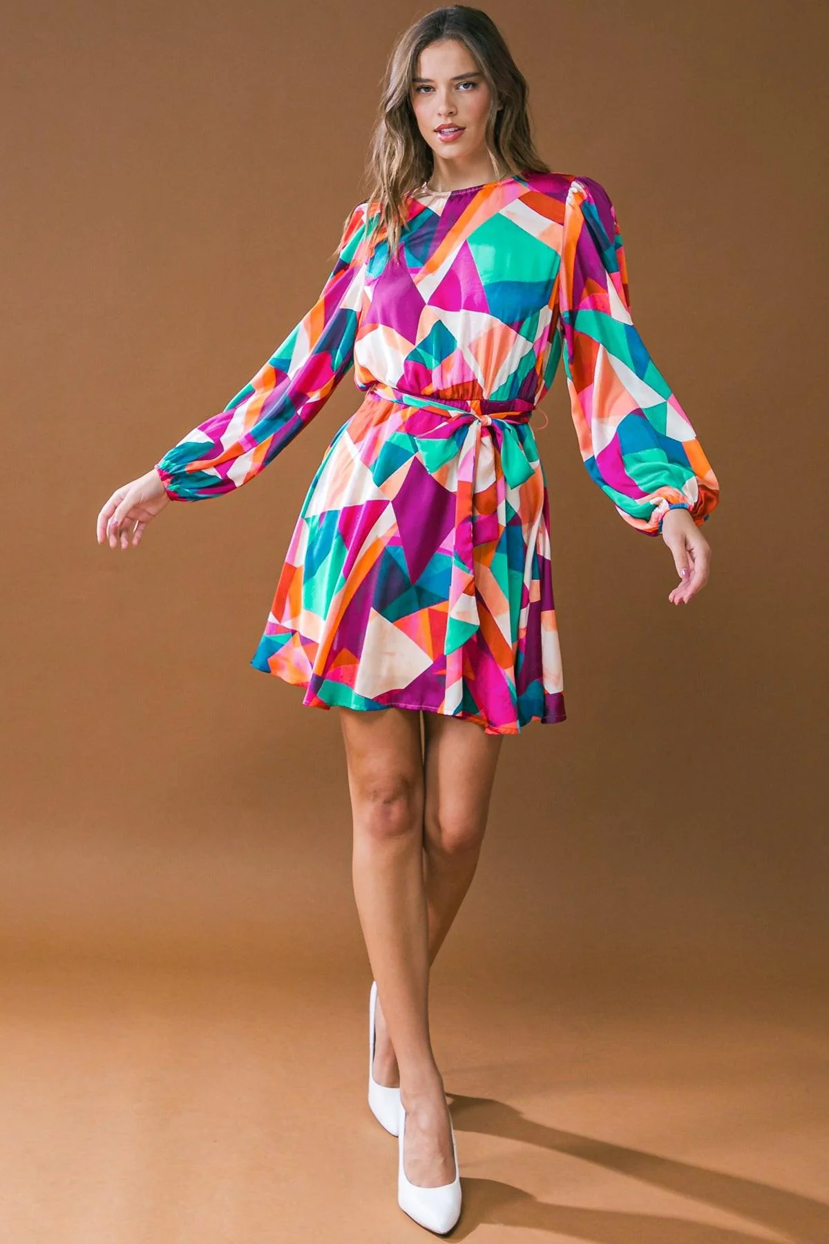 Consistent Excited for This Woven Mini Dress Elegant