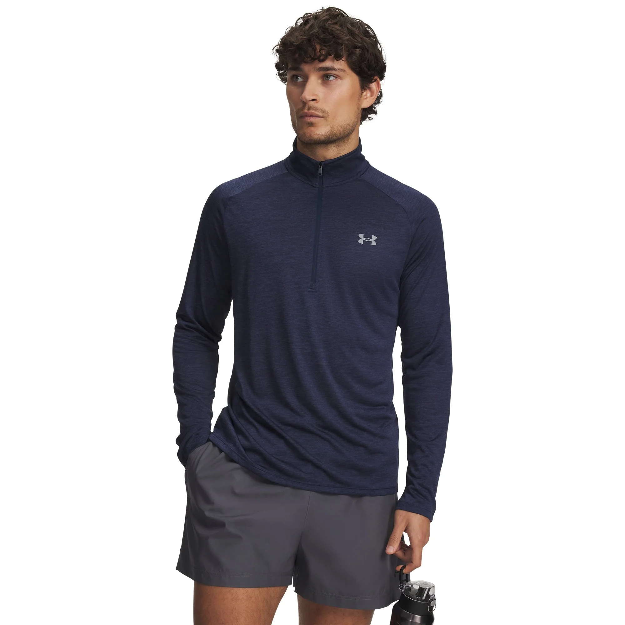 Crafted Under Armour Mens UA Tech 2.0 1 2 Zip Sweatshirt - Academy Easy-to-Use