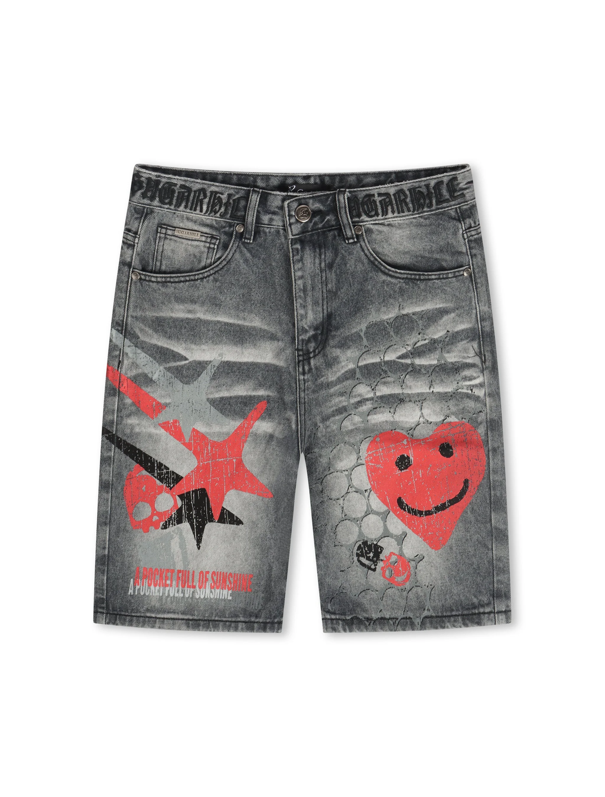 High-End Sugarhill Sunshine Jorts - Grey Wash Official
