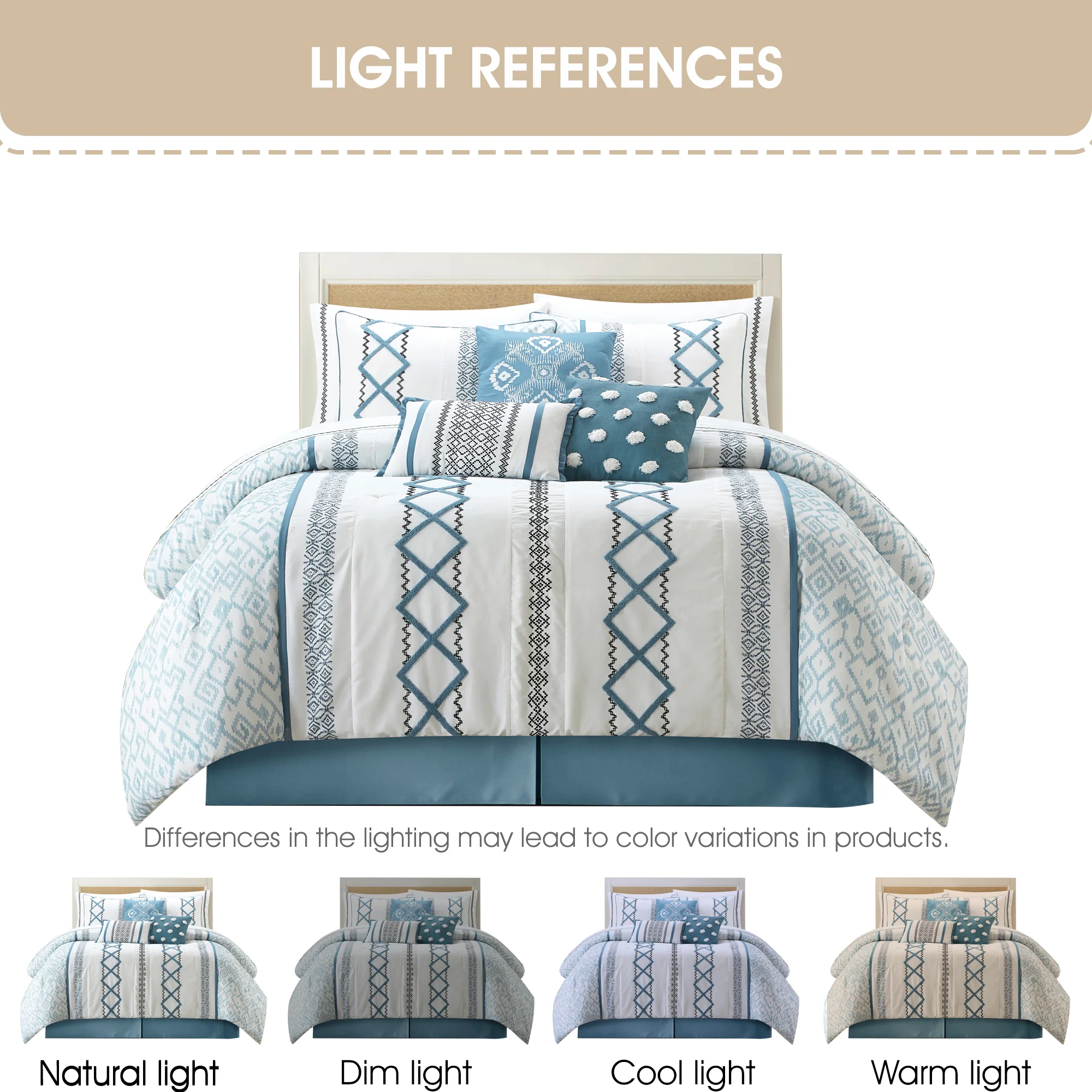 Genuine Nanshing 15 Piece Terry Embroidery All Season Bedding Set Advanced