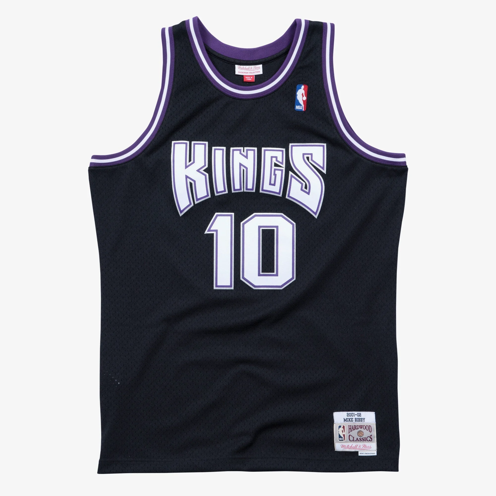 Organic Mitchell Ness Men's NBA Swingman Road Jersey Kings 2001 Mike Bibby Natural