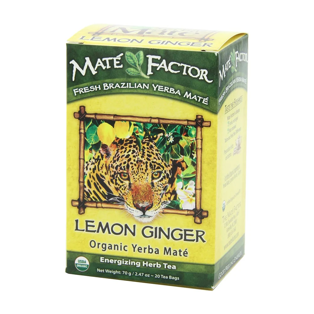 Responsible Meta Factor Organic Yerba Mate Tea Bags Lemon Ginger 20 Ea Dependable