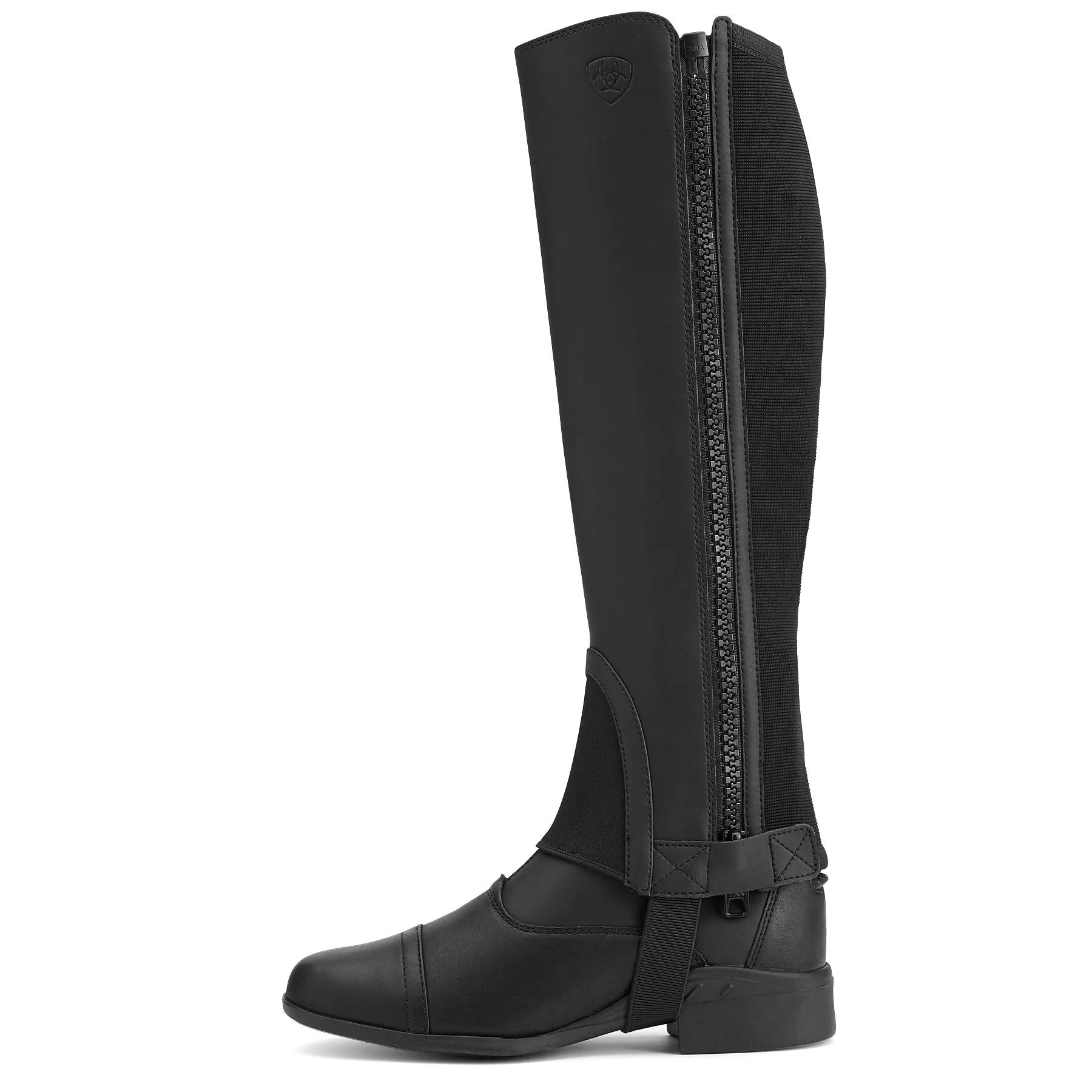 Certified Ariat Scout Half Chap Adult Black Prestigious