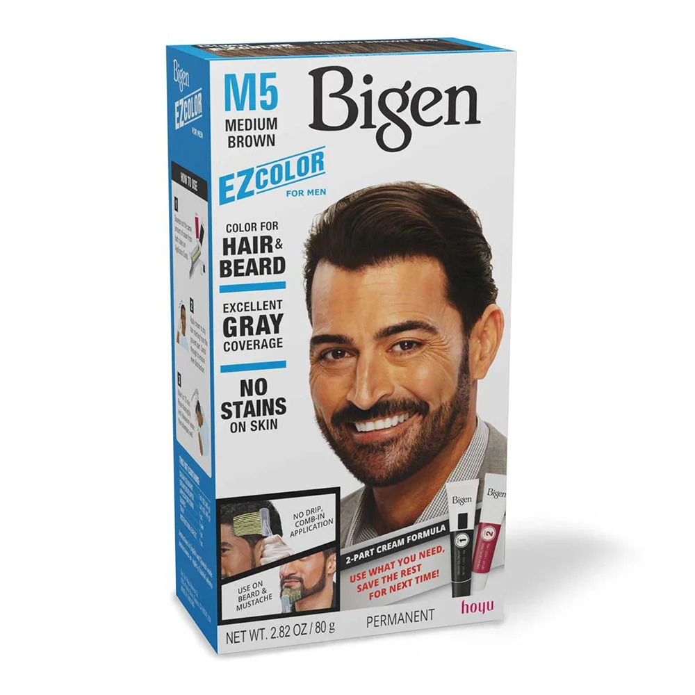Consistent Bigen Ez Color For Men M5 Medium Brown Kit 1 Ea First-Class