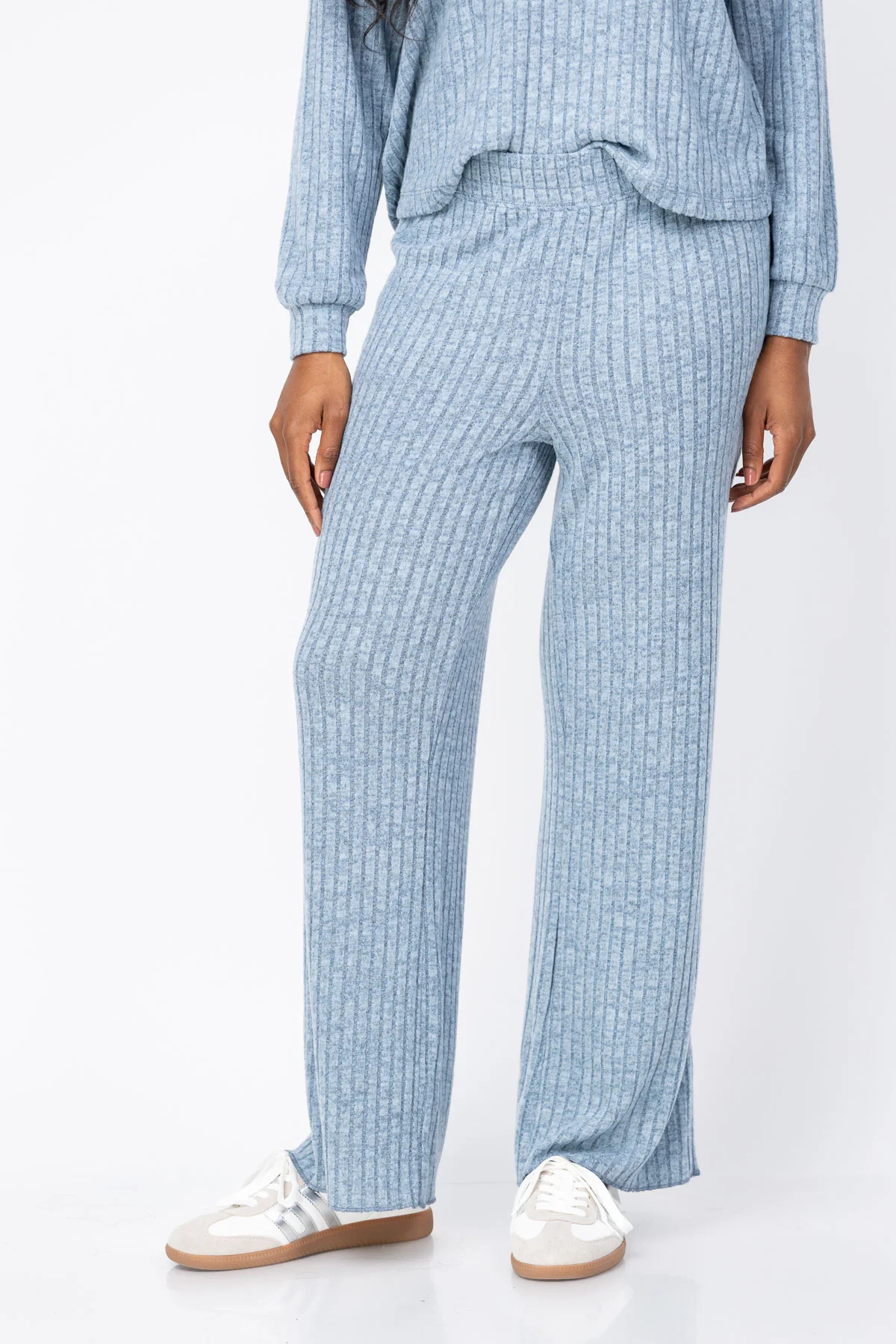 Fast Dylan Emma Rib Pant in Blue Innovative