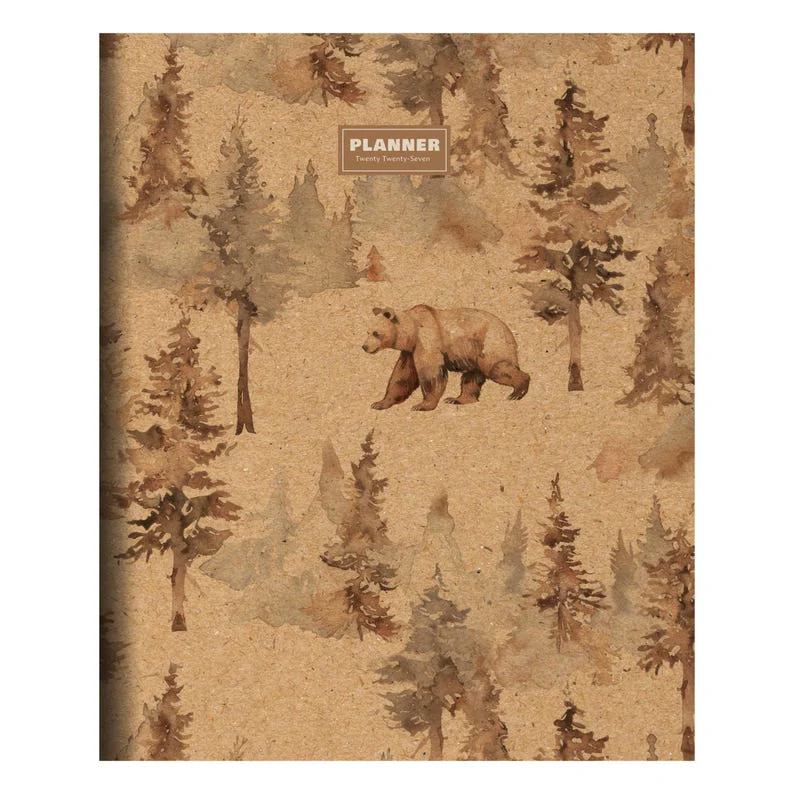 Prestigious 2027 Bear Tracks Large Monthly Planner Original Design