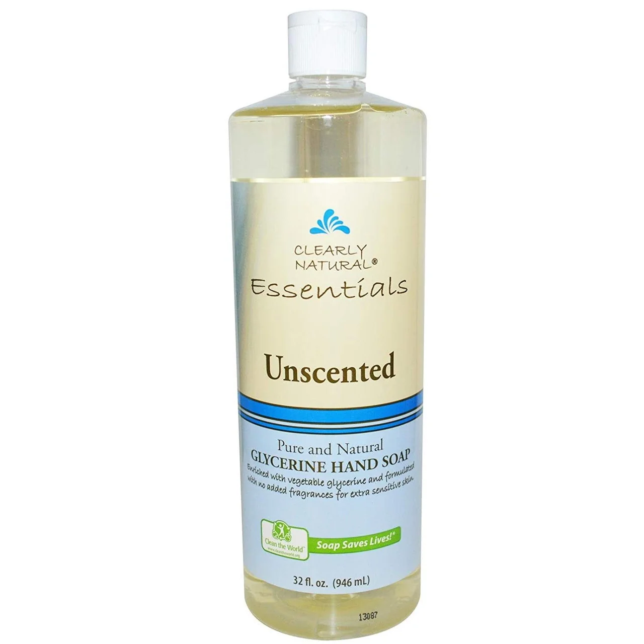 Verified Clearly Natural Liquid Glycerine Hand Soap Unscented 32 Oz Easy-to-Use