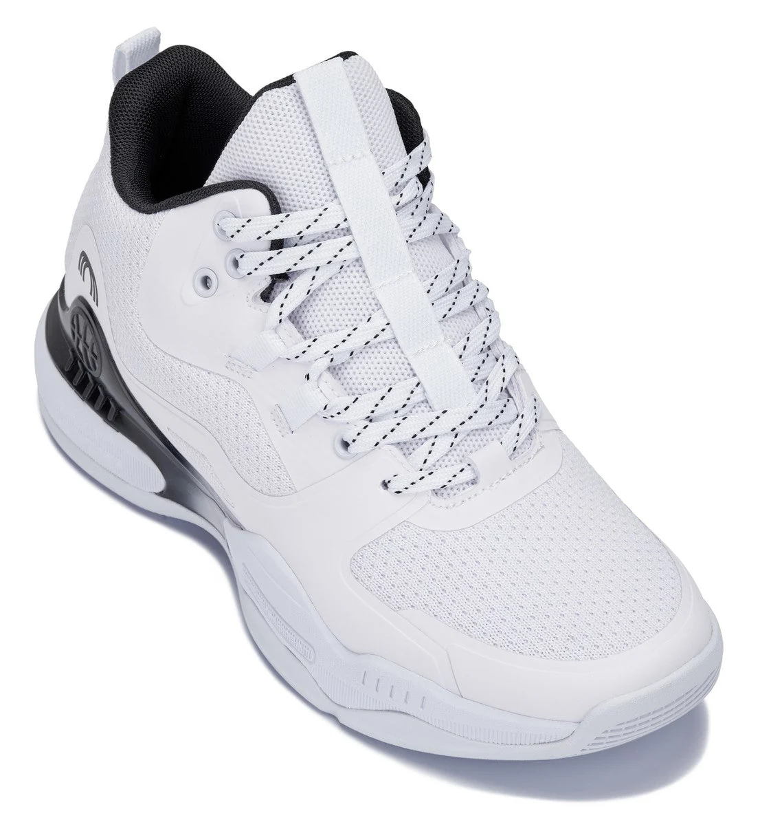 Exclusive CALTO - Q394 - 3 Inches Taller White Black - Basketball High-Top Sneakers High-End