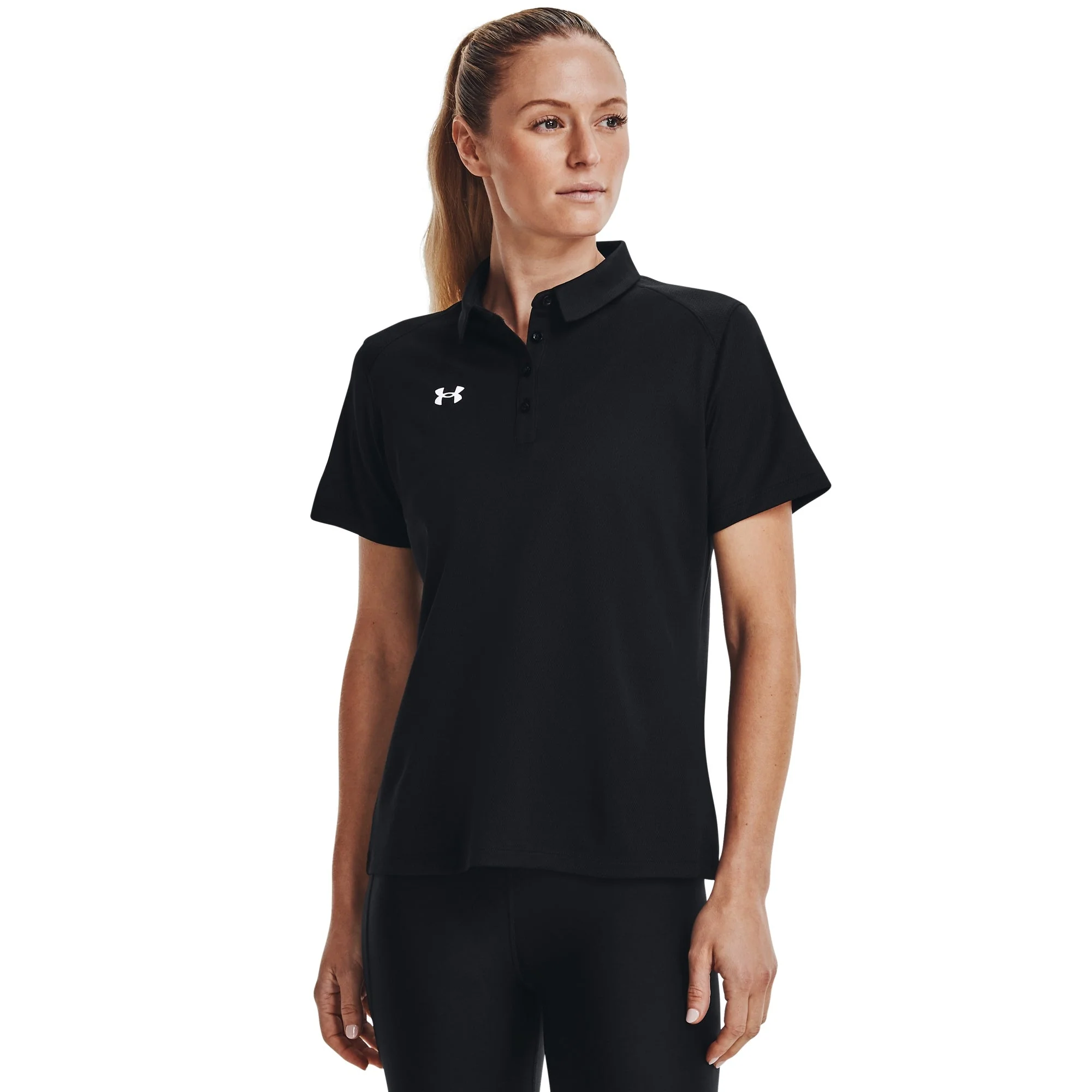 Elite Under Armour Womens UA Tech Polo - Black Secure