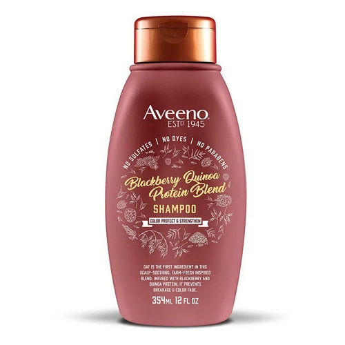 Breathable Aveeno Shampoo Blackberry Quinoa Protein Blend 12 Oz Elite