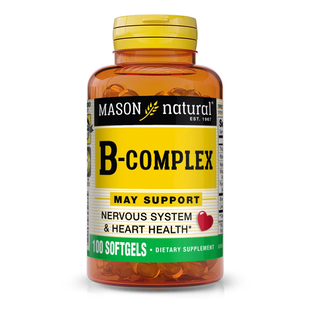 Elite Mason Naturals B-Complex Softgels - 100 Ea Breathable