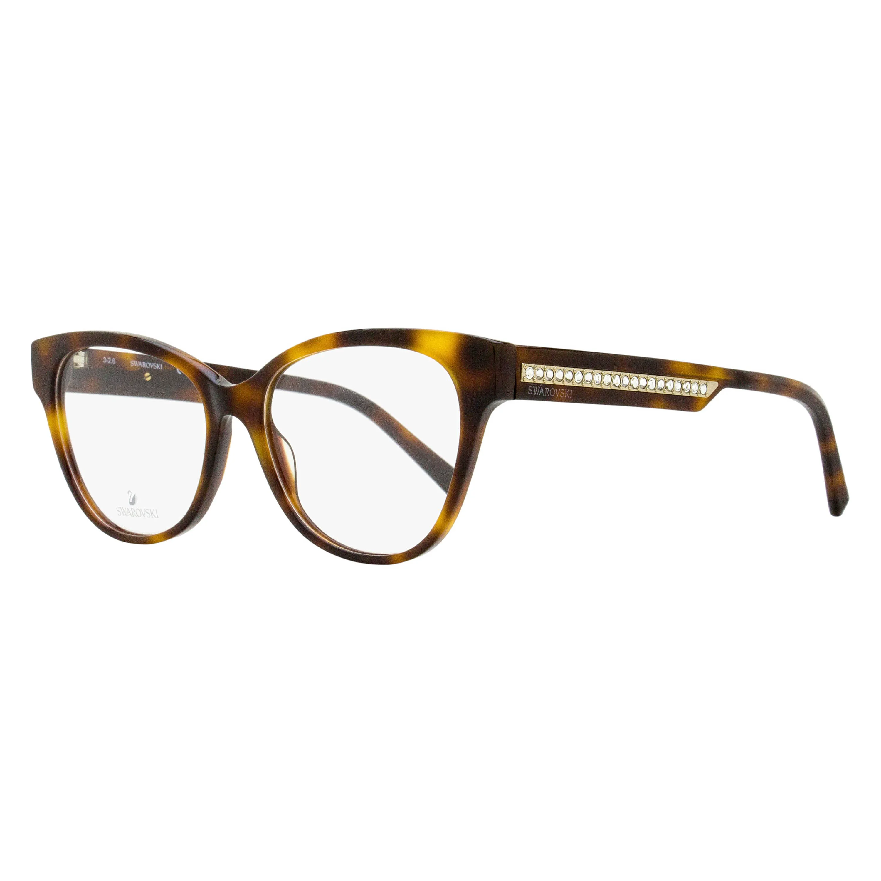 Secure Swaroki Crystal Row Eyeglasses SK5392 052 Dark Havana 55mm Outstanding